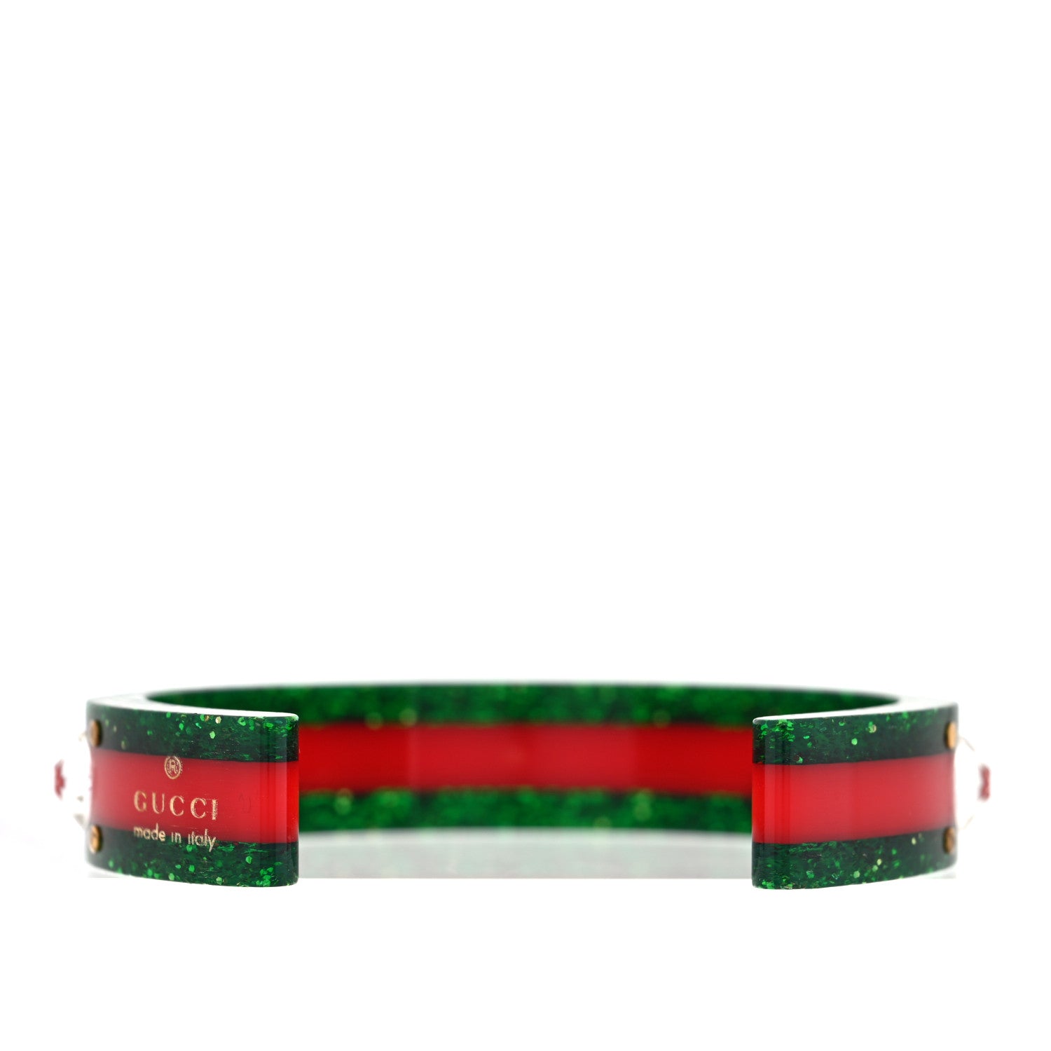 Crystal Web Cuff 16 Green Red Green Red