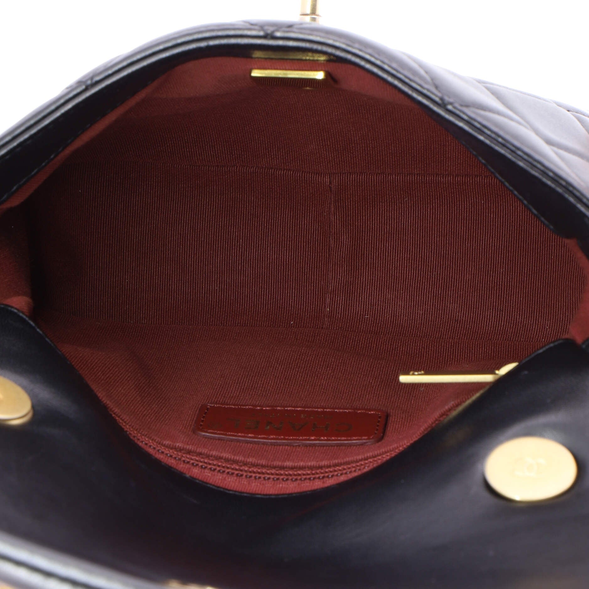 Side Note Flap Bag Quilted Lambskin Small