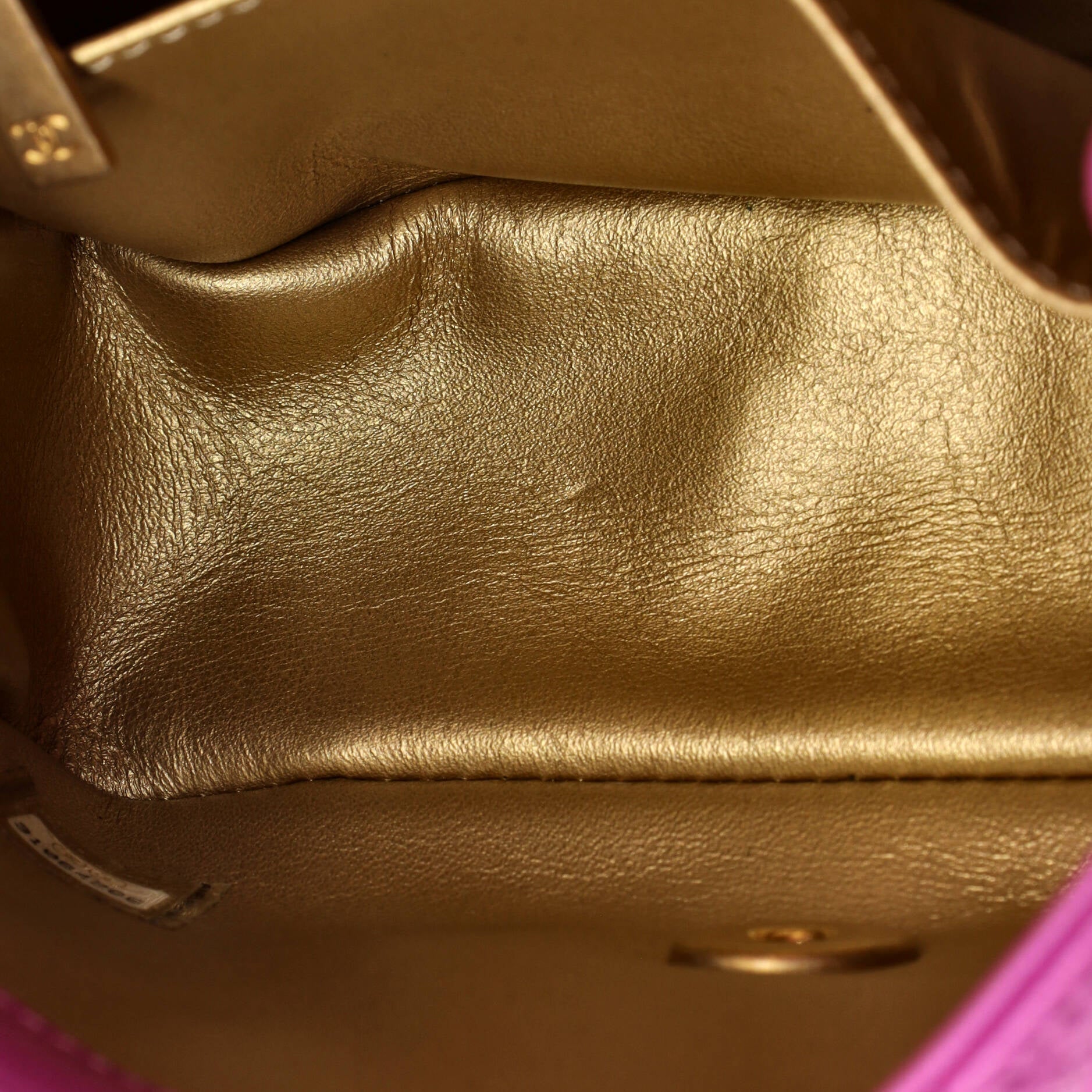 Pearl Crush Square Flap Bag Quilted Lambskin Mini