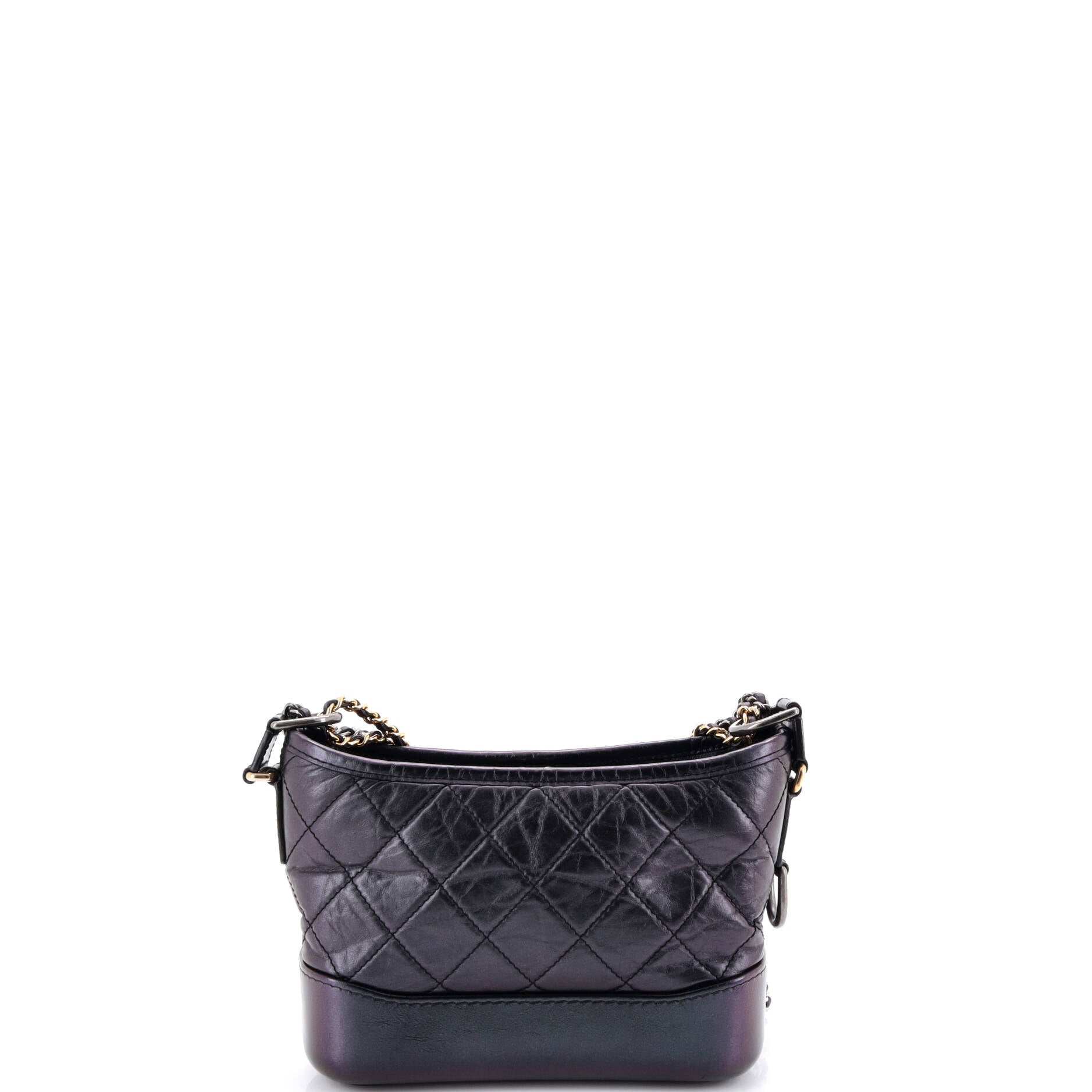 Gabrielle Hobo Quilted Iridescent Lambskin Small