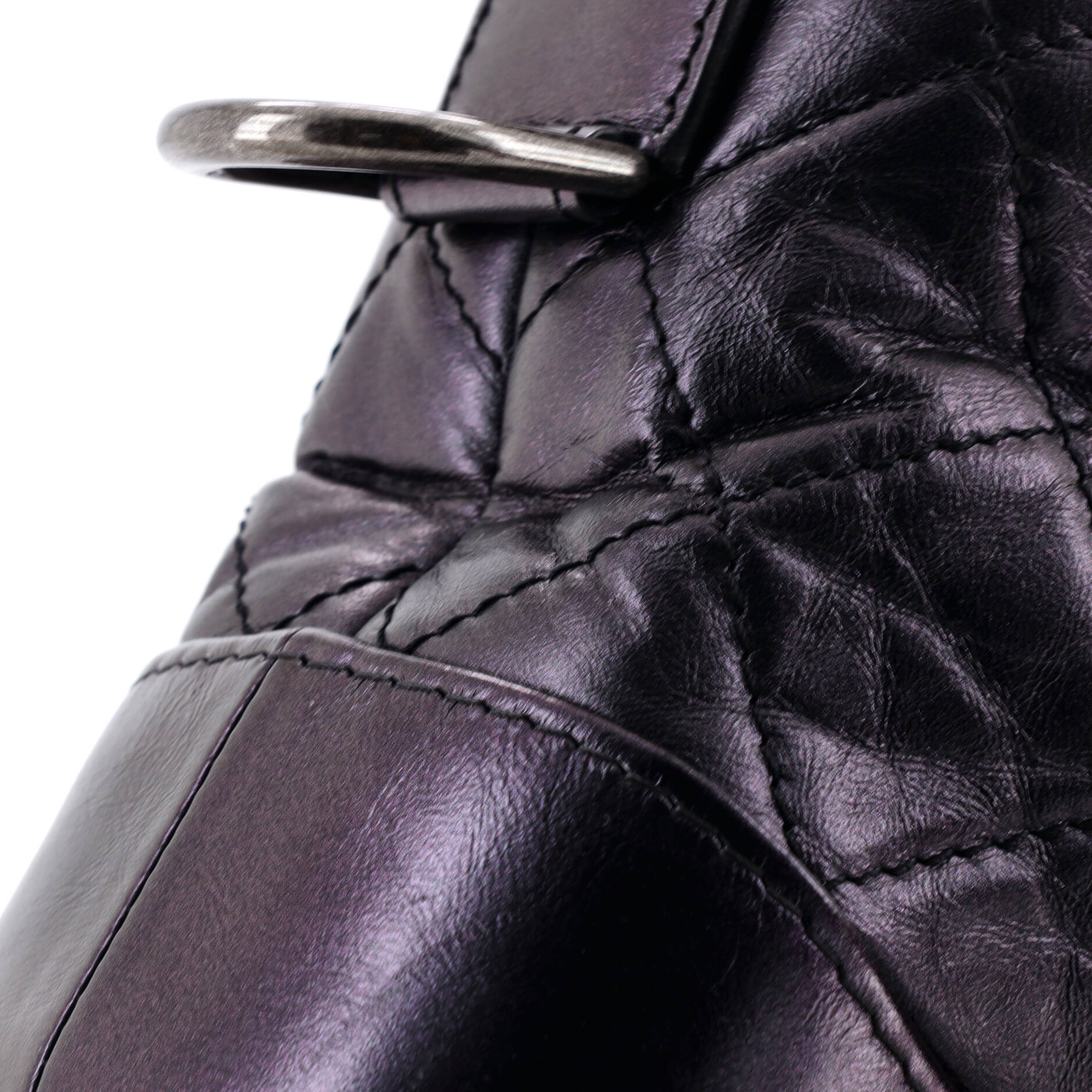 Gabrielle Hobo Quilted Iridescent Lambskin Small