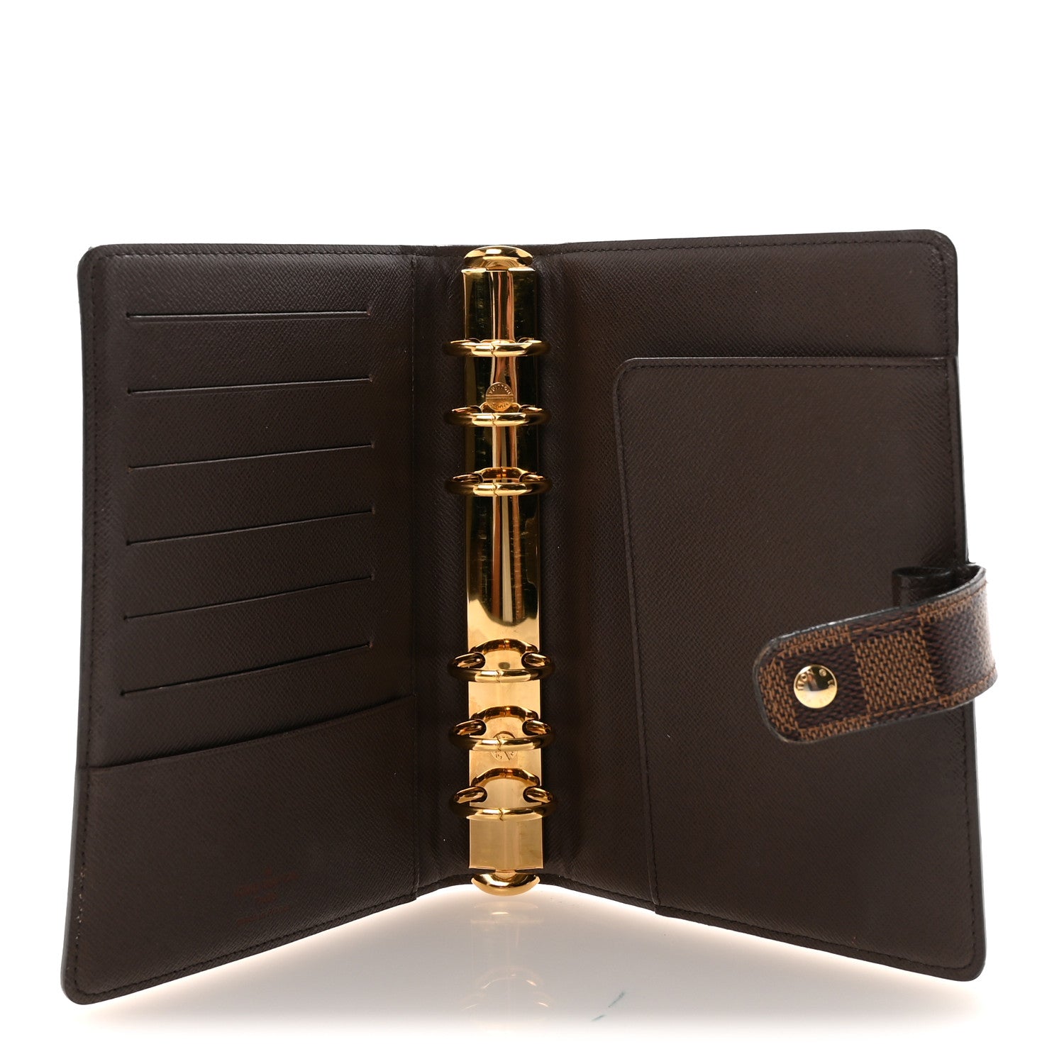 Damier Ebene Medium Ring Agenda Cover