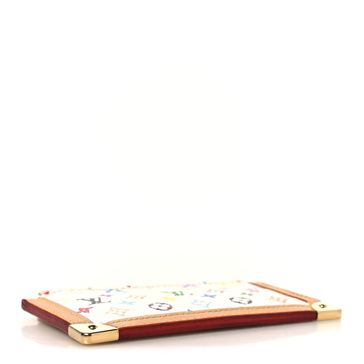 Monogram Multicolor Key Pouch White