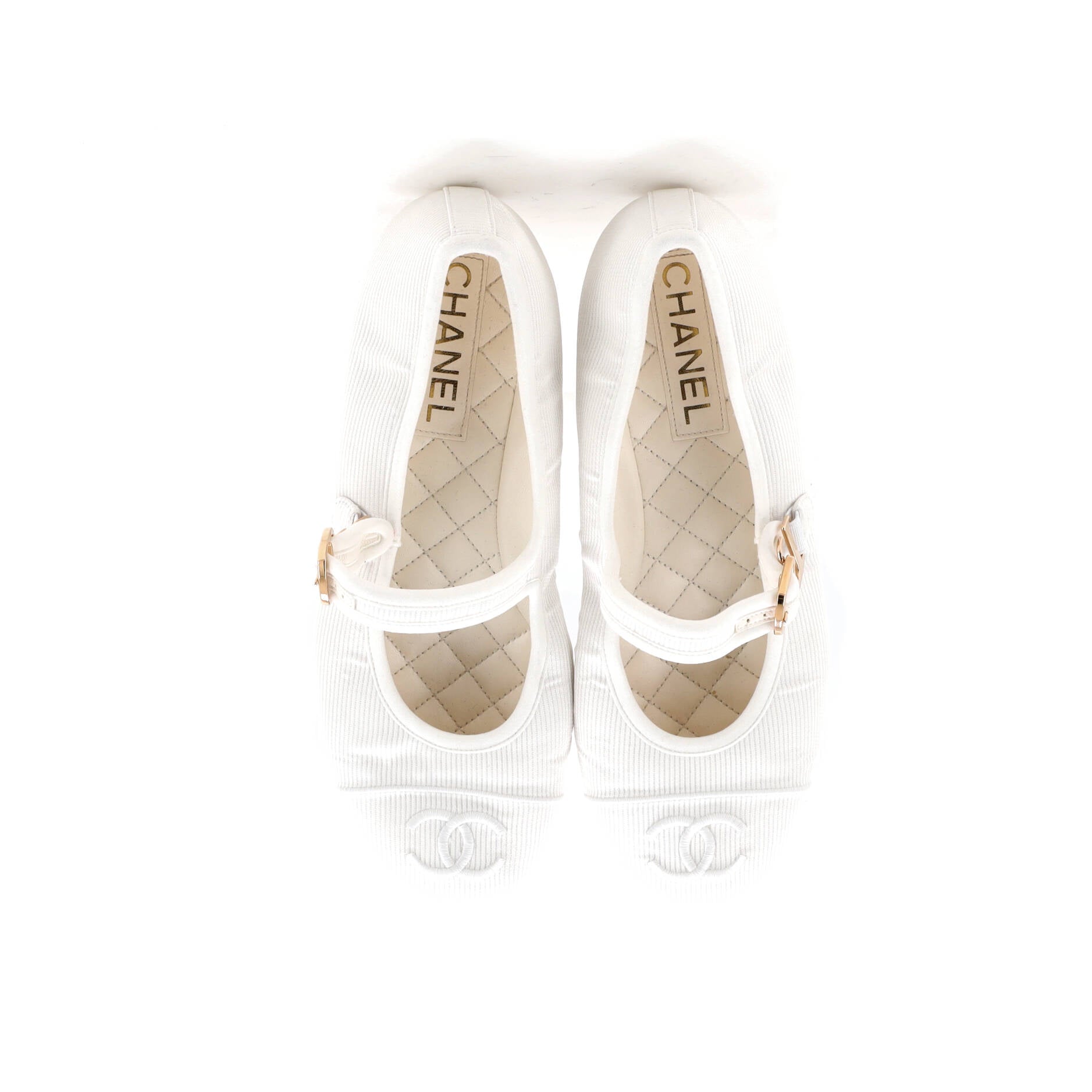 Women's CC Mary Jane Flats Embroidered Corduroy