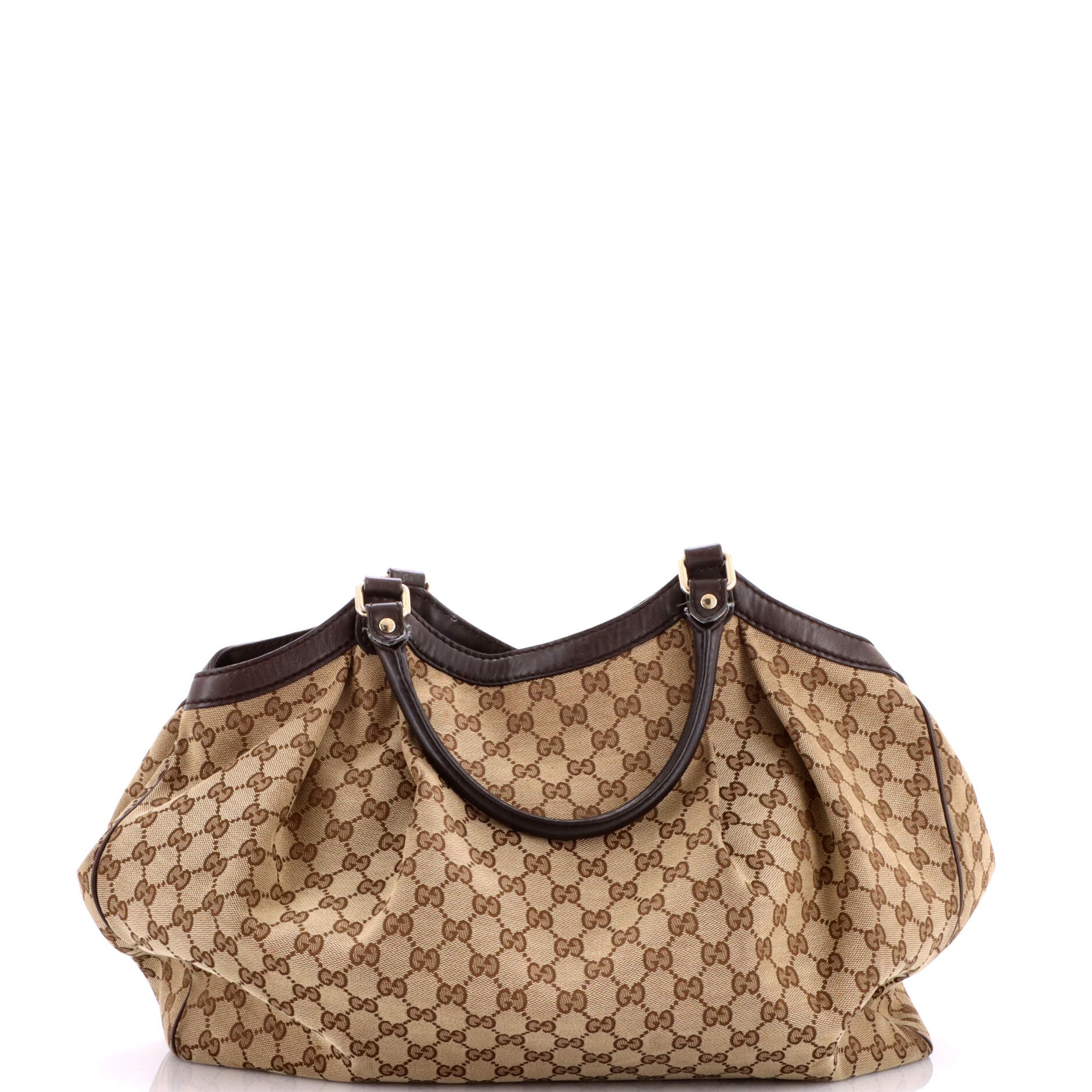 Sukey Tote GG Canvas with Leather Large