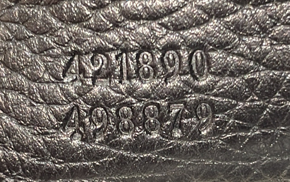 GG Marmont Top Handle Bag Leather Small