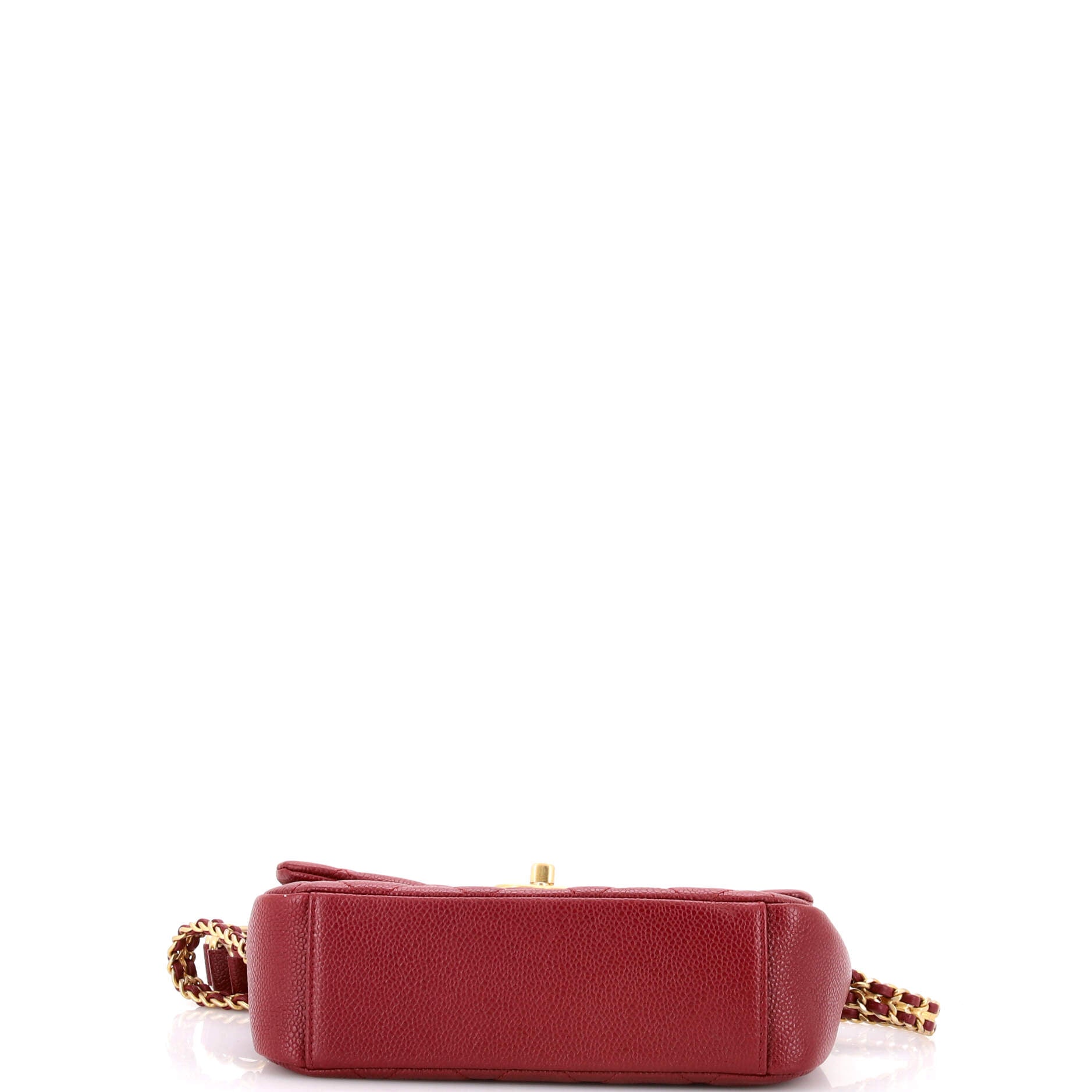 Chain Soul Flap Bag Quilted Caviar Small