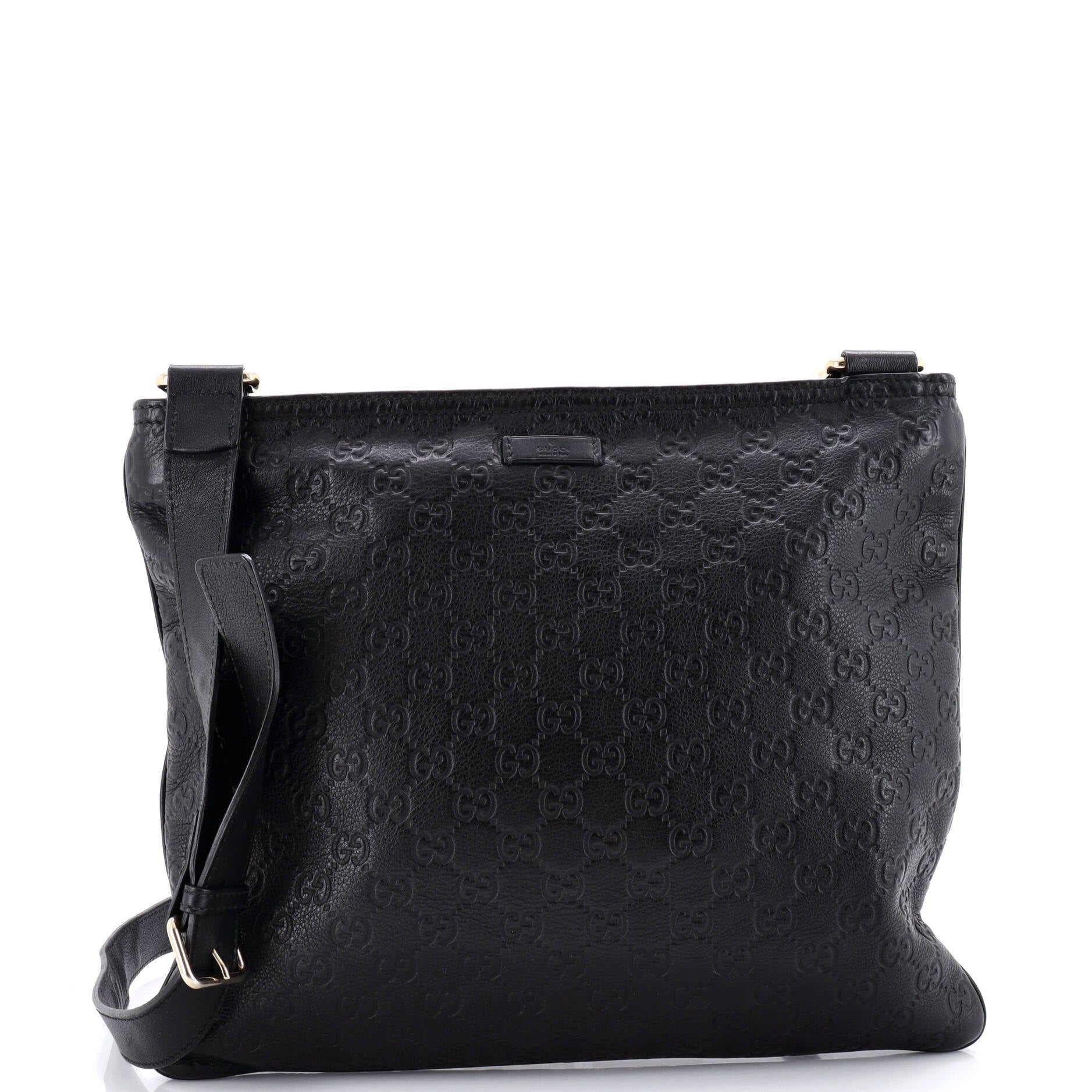 Convertible Zip Messenger Guccissima Leather Large