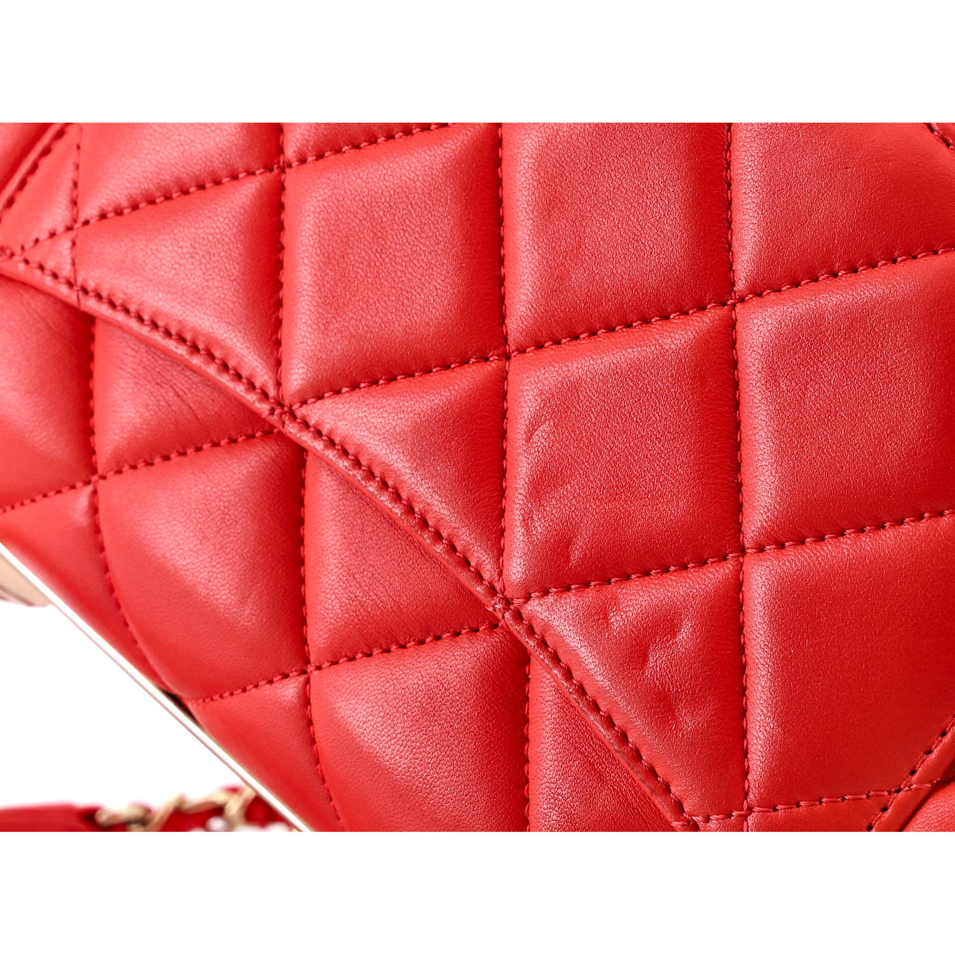 Trendy CC Top Handle Bag Quilted Lambskin Small