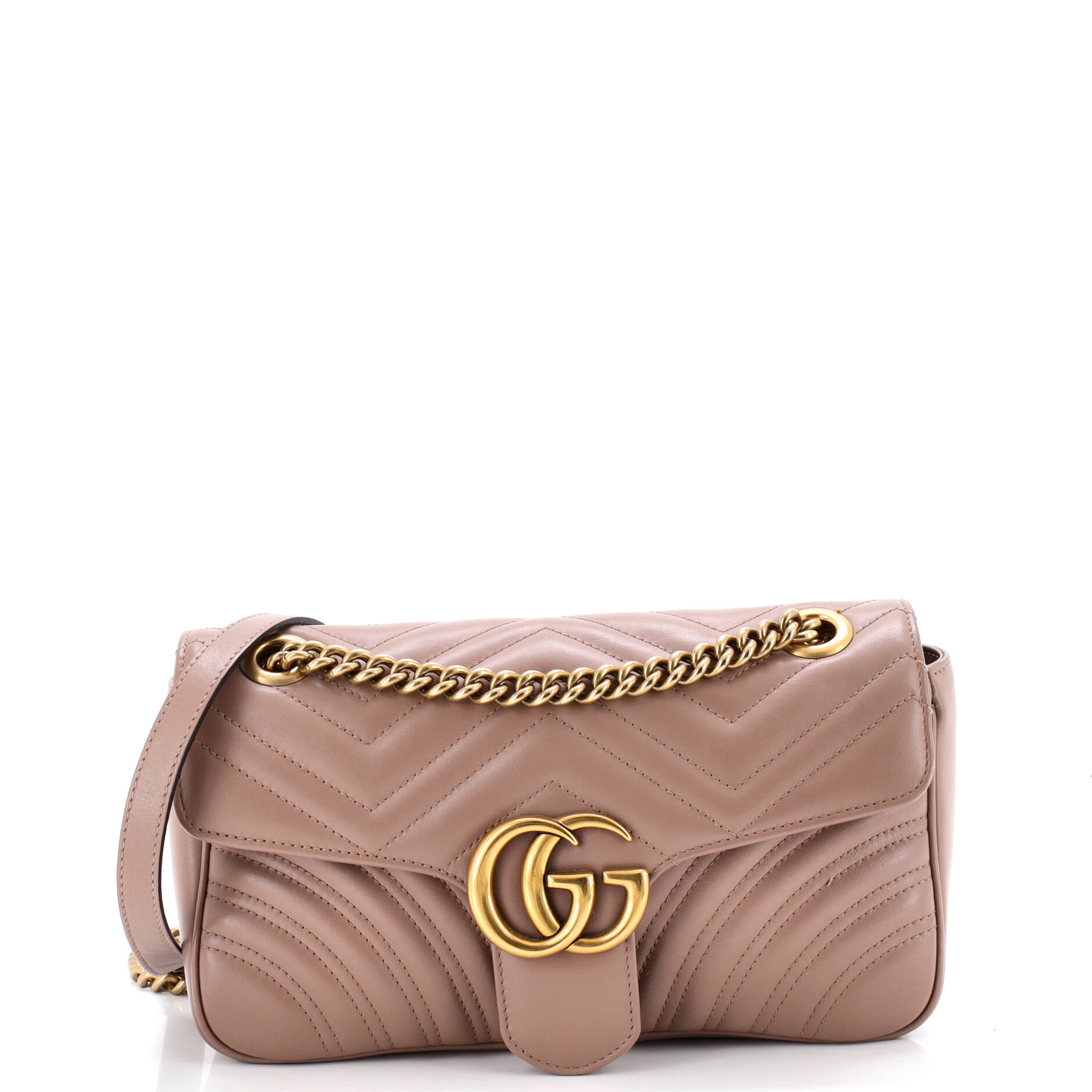 GG Marmont Flap Bag Matelasse Leather Medium