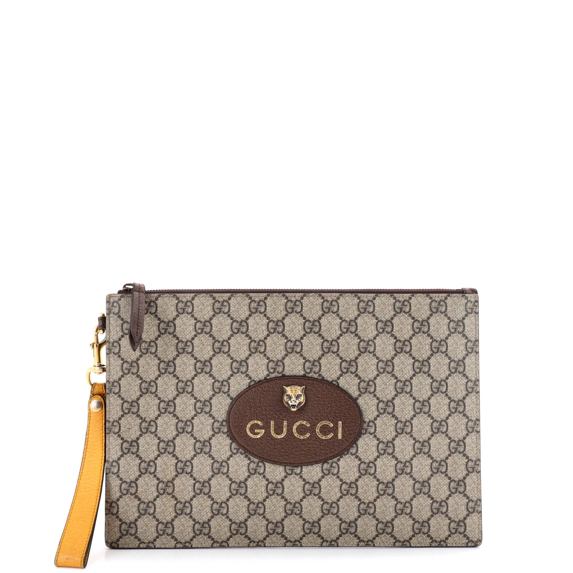 Neo Vintage Wristlet Pouch GG Coated Canvas