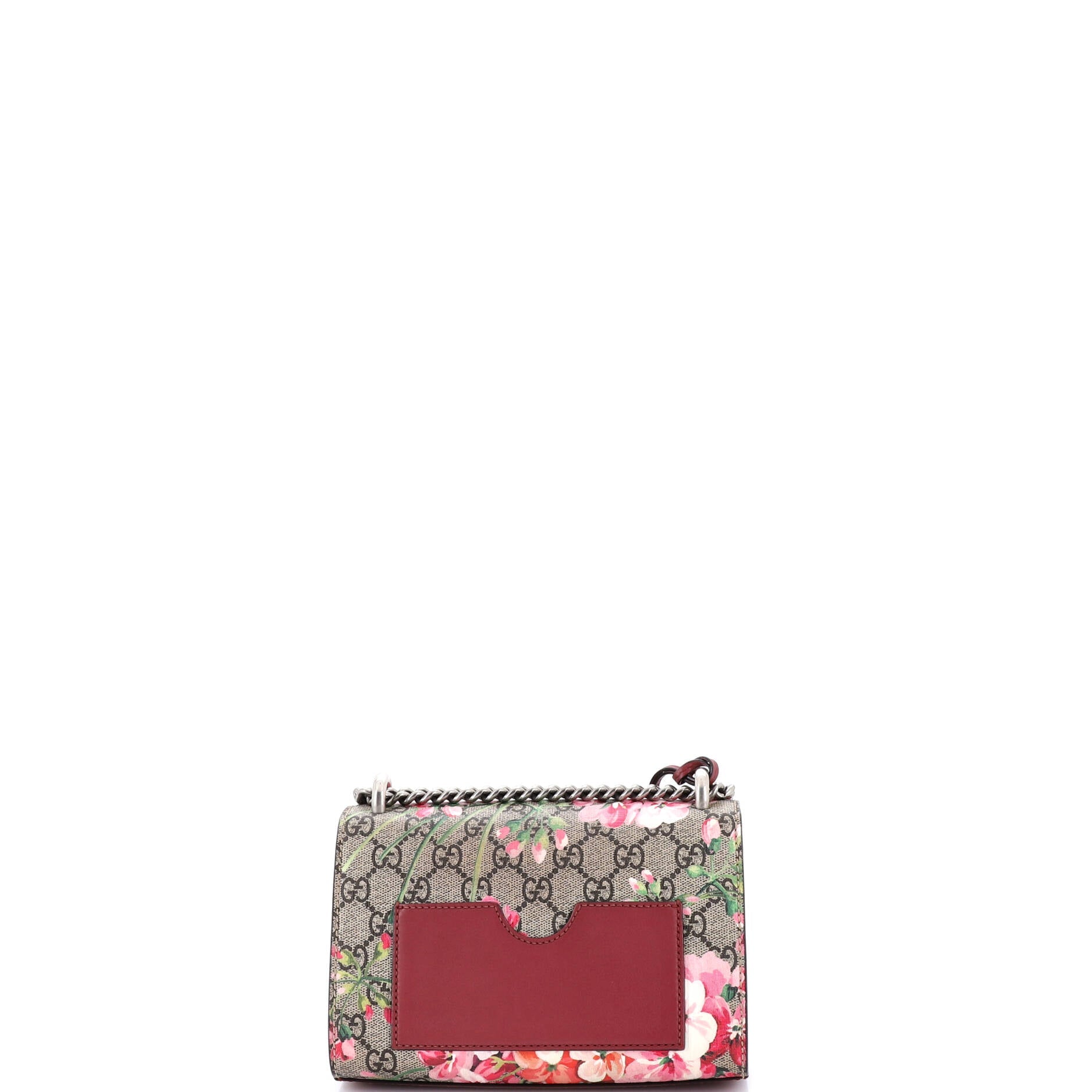 Padlock Shoulder Bag Blooms Print GG Coated Canvas Small