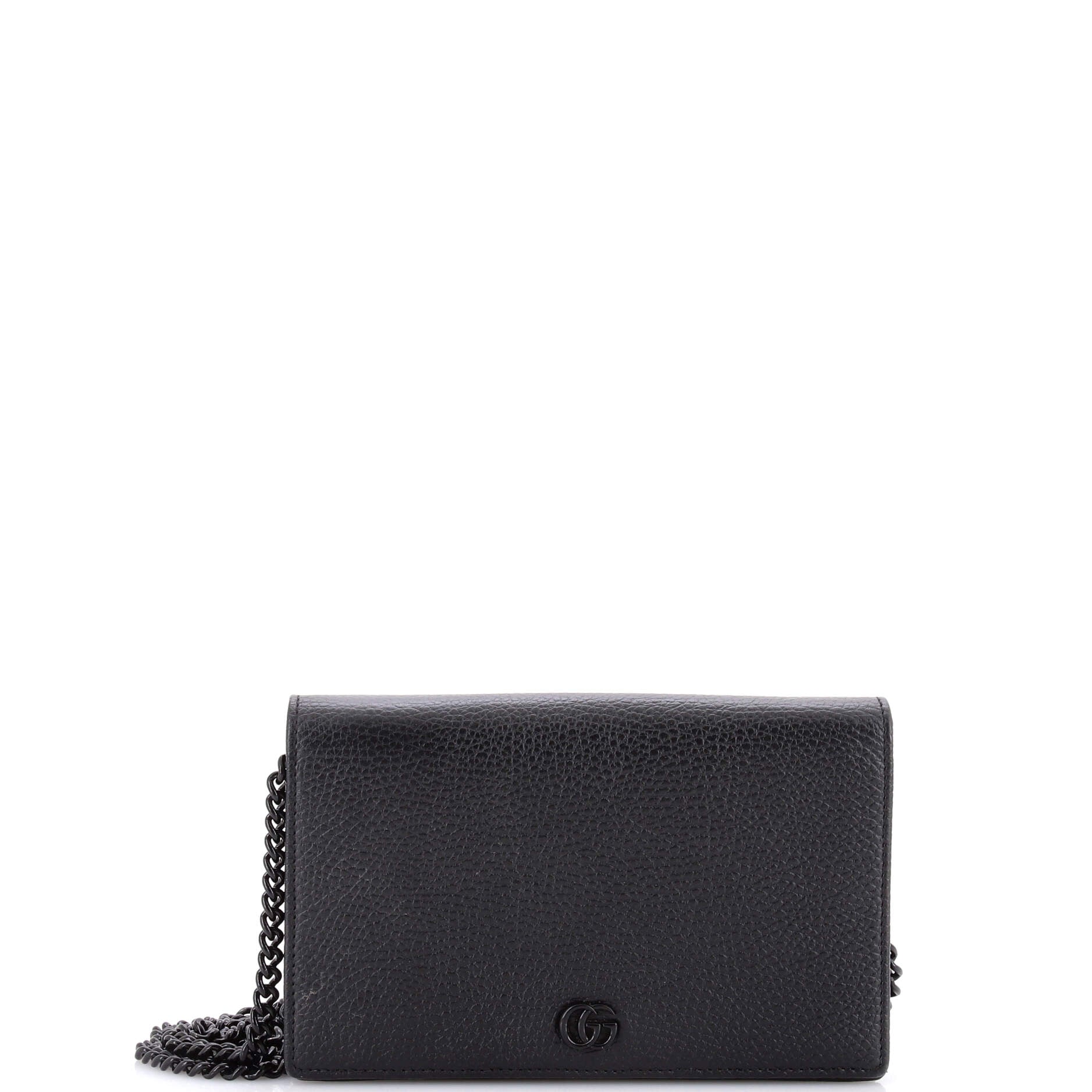 Petite GG Marmont Chain Wallet Leather Mini