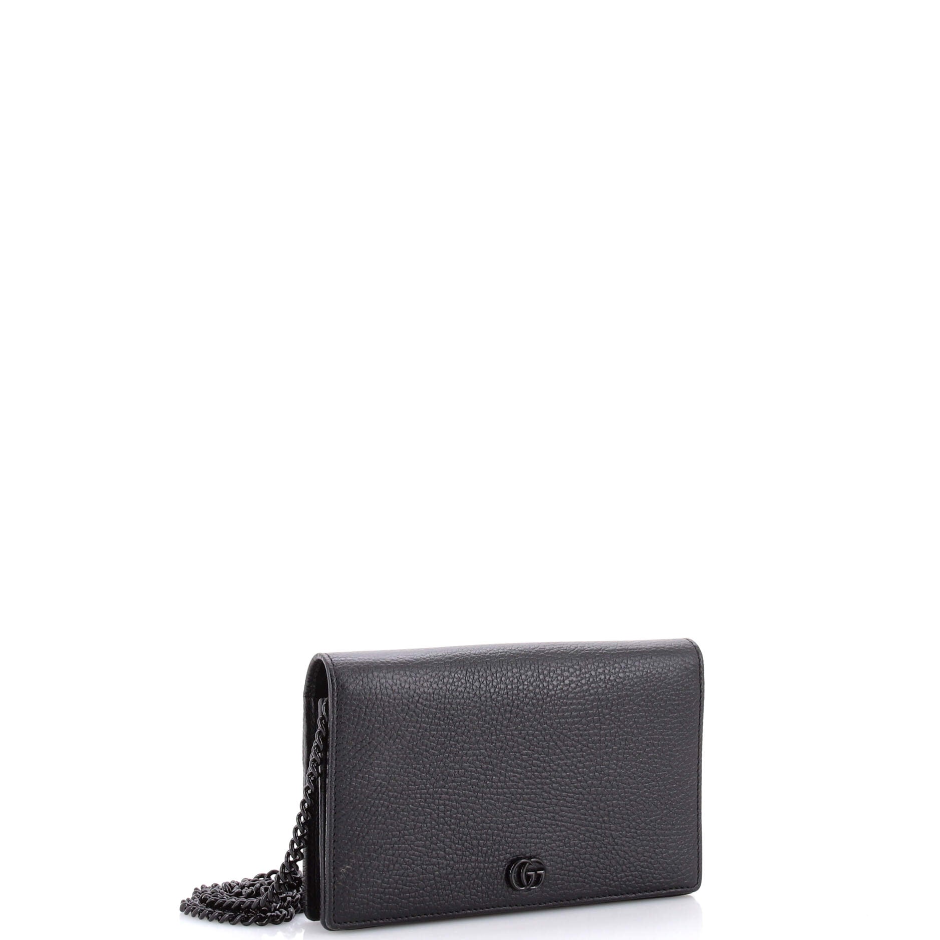 Petite GG Marmont Chain Wallet Leather Mini