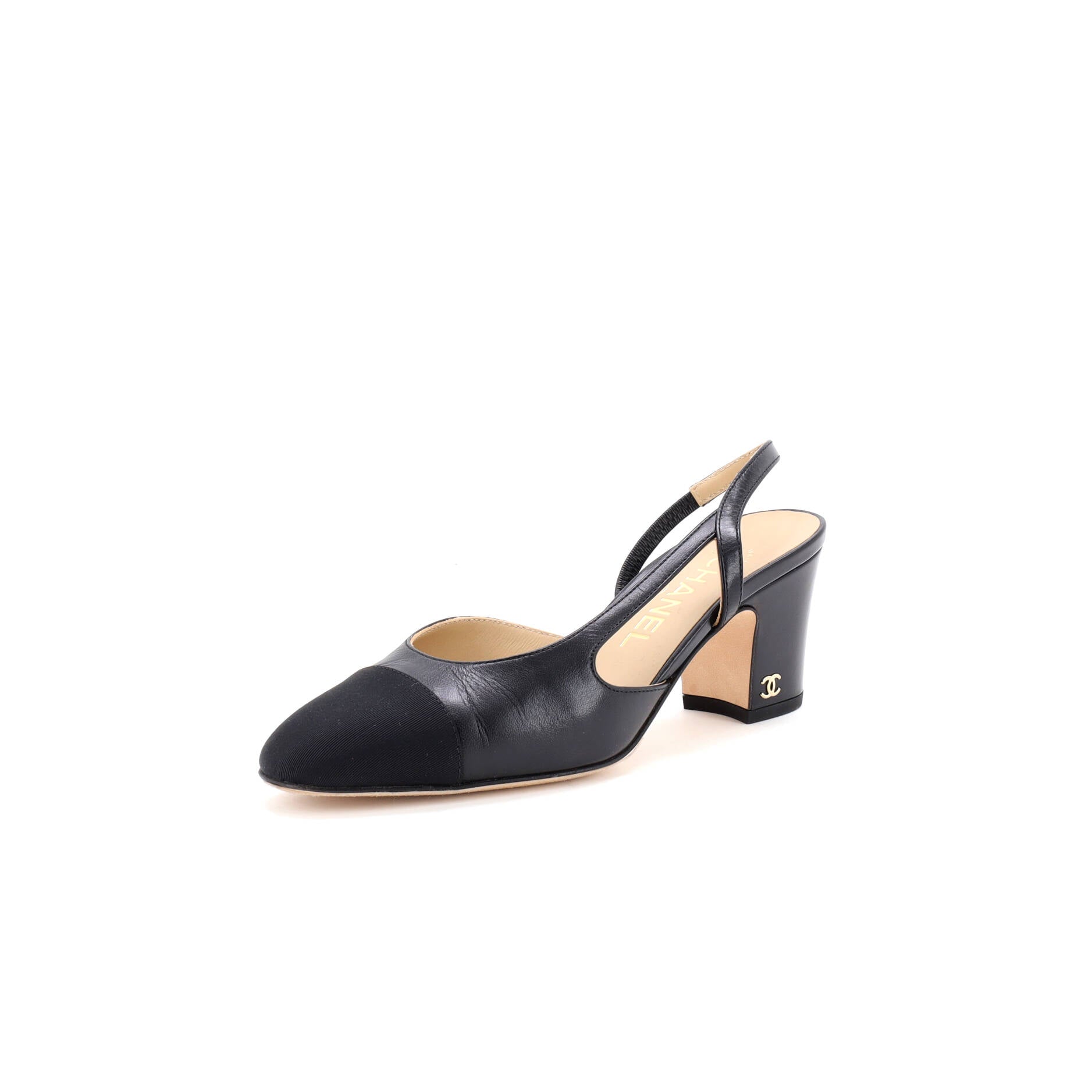 Women’s Cap Toe Slingback Pumps Leather