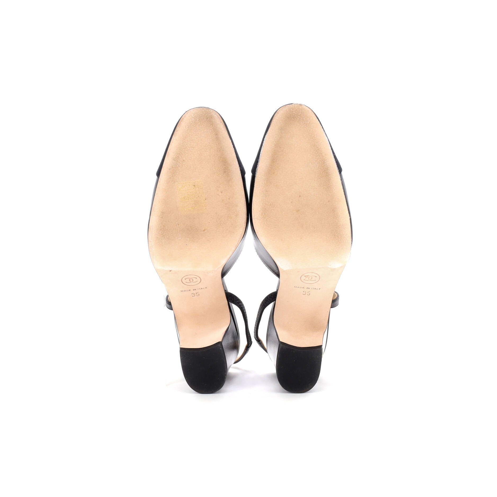 Women’s Cap Toe Slingback Pumps Leather