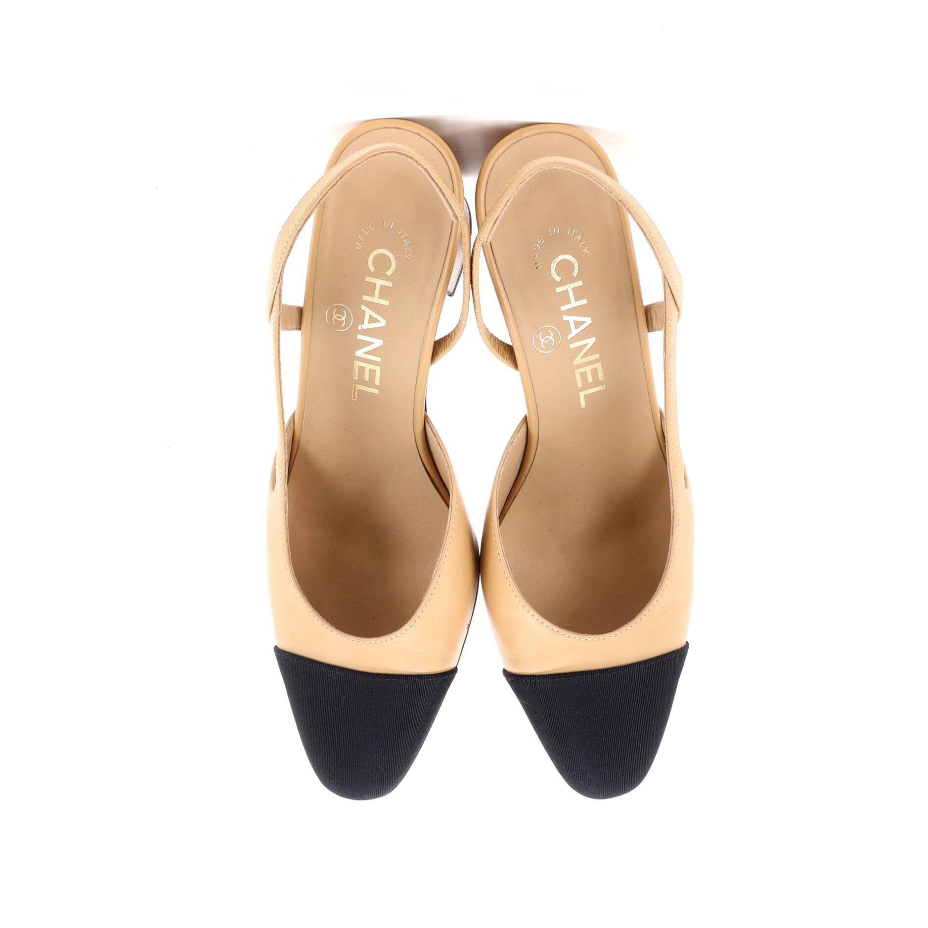 Women’s Cap Toe Slingback Pumps Leather