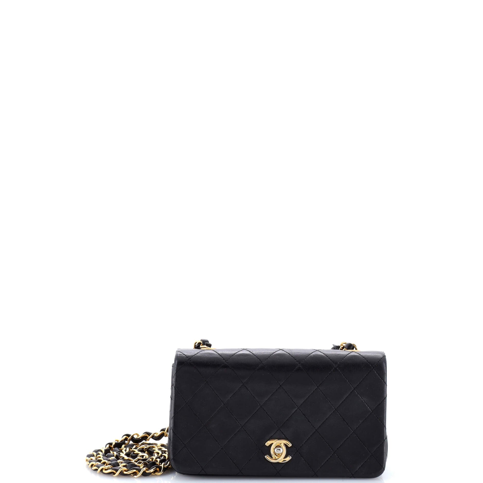 Vintage Full Flap Bag Quilted Lambskin Mini
