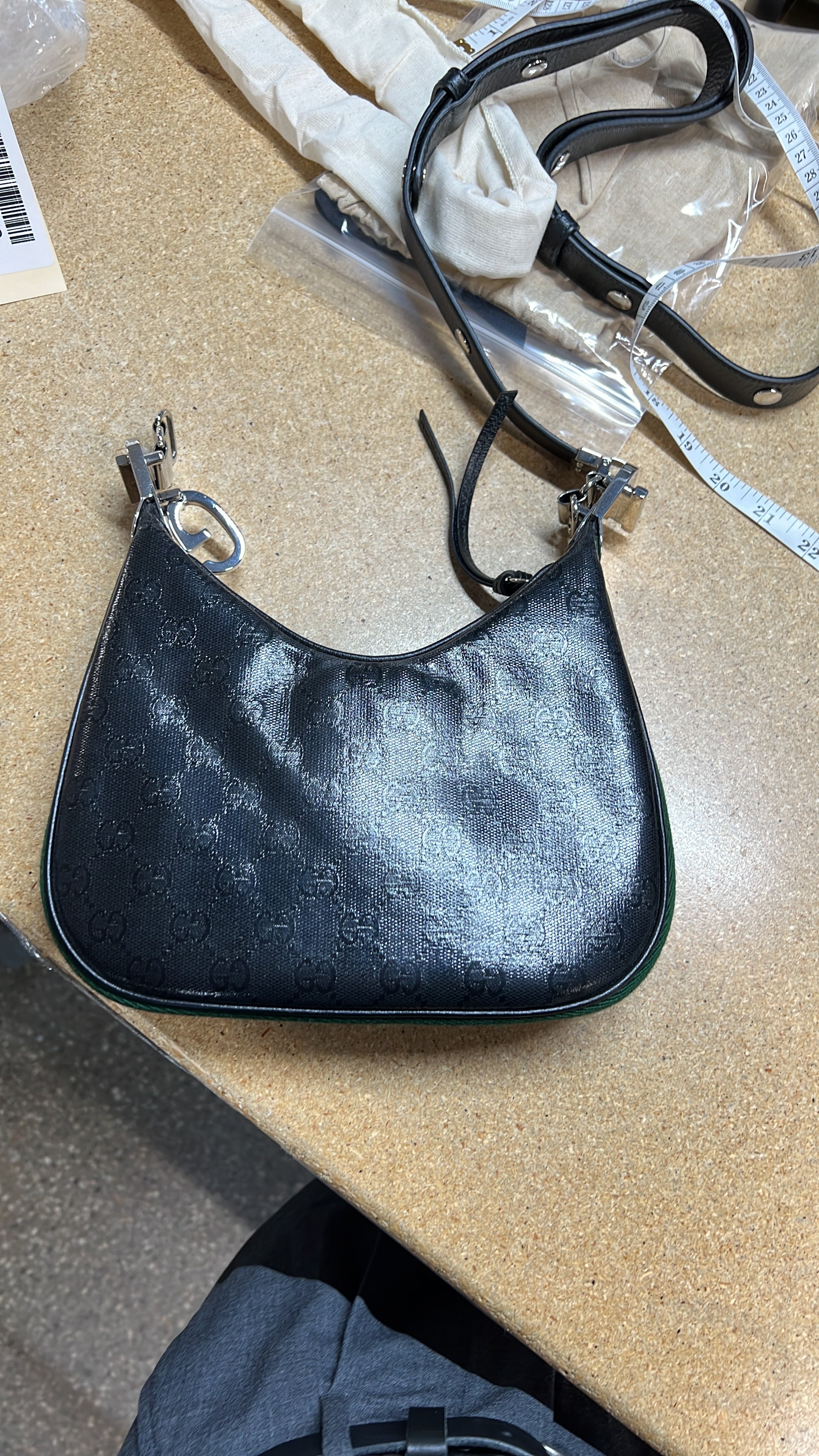 Attache Shoulder Bag GG Coated Canvas Small