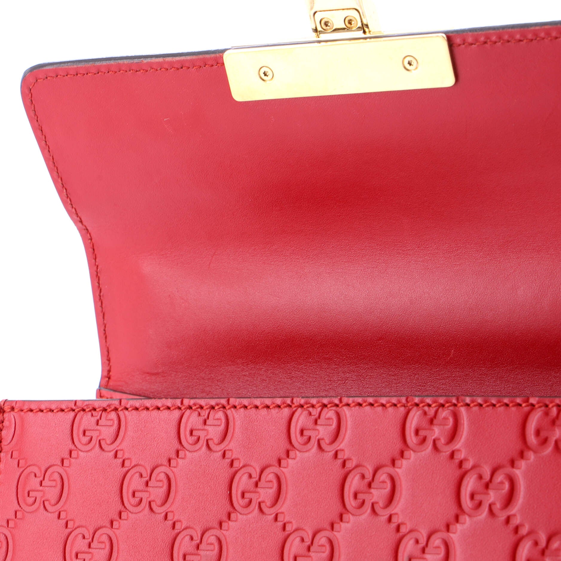 Padlock Shoulder Bag Guccissima Leather Small
