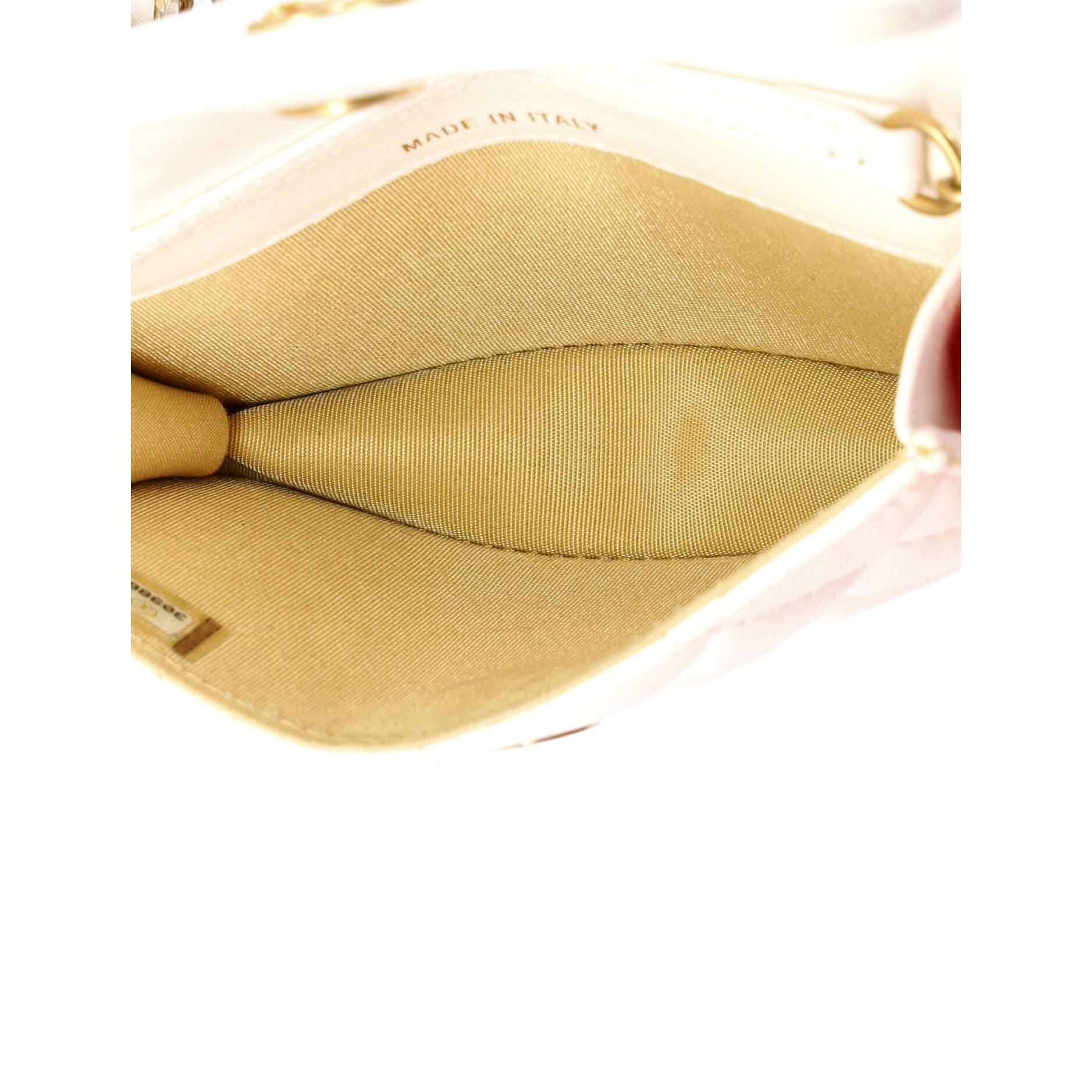 Pearl Crush Flap Clutch with Chain Quilted Lambskin Mini