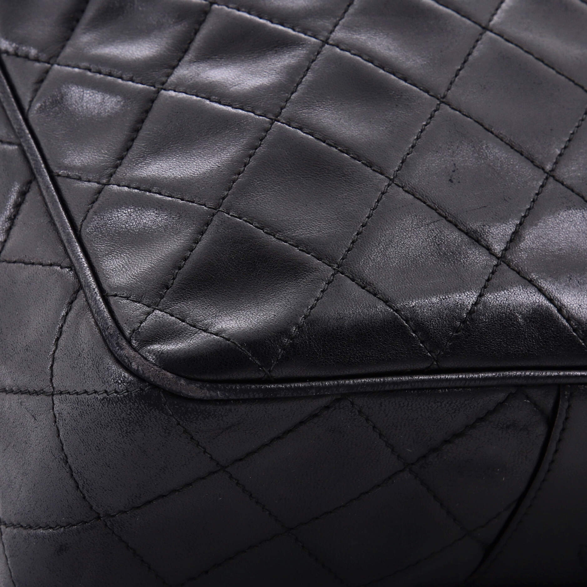 Vintage Front Pocket Camera Bag Quilted Lambskin Medium