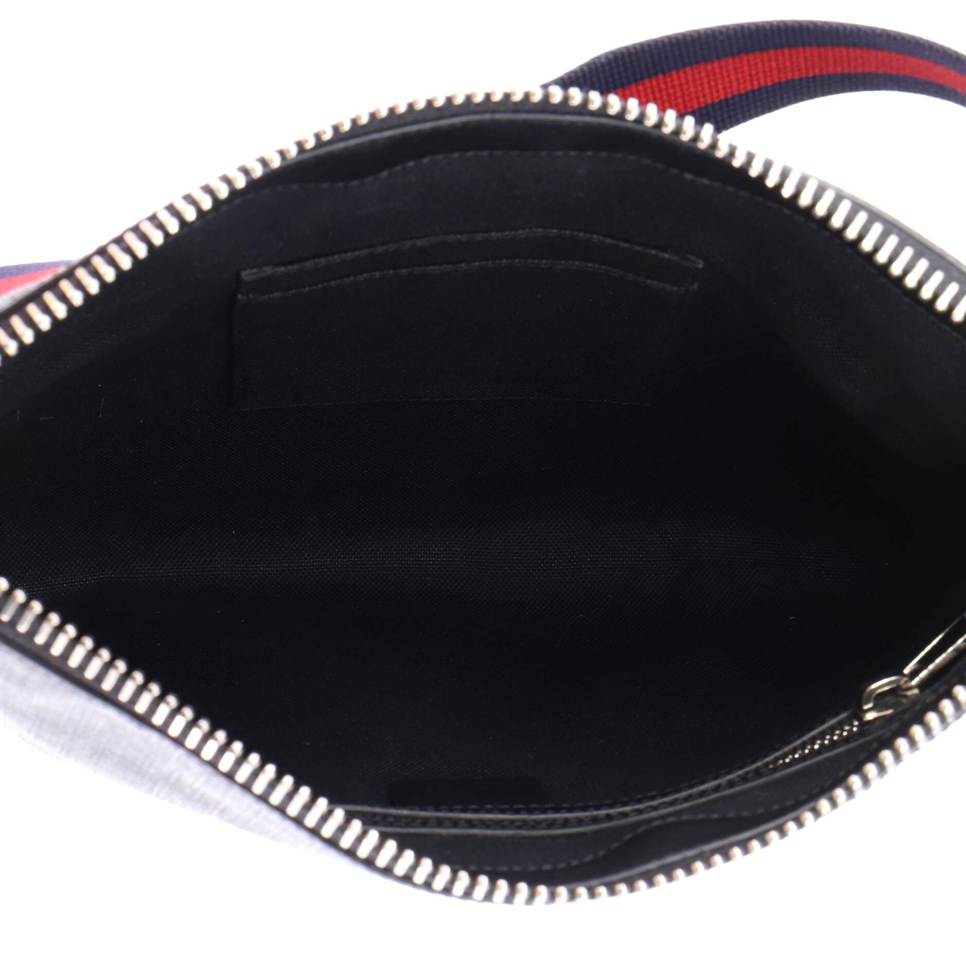 Web Strap Front Zip Messenger Bag GG Coated Canvas Medium