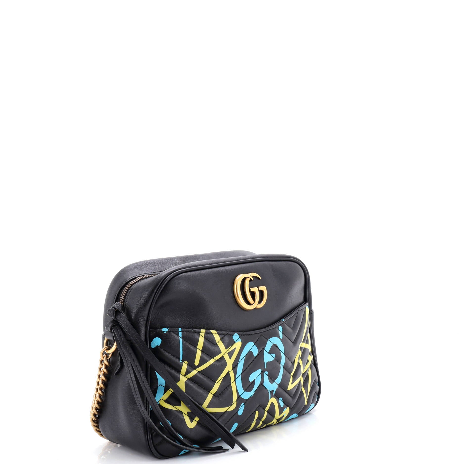 GG Marmont Shoulder Bag GucciGhost Matelasse Leather Medium