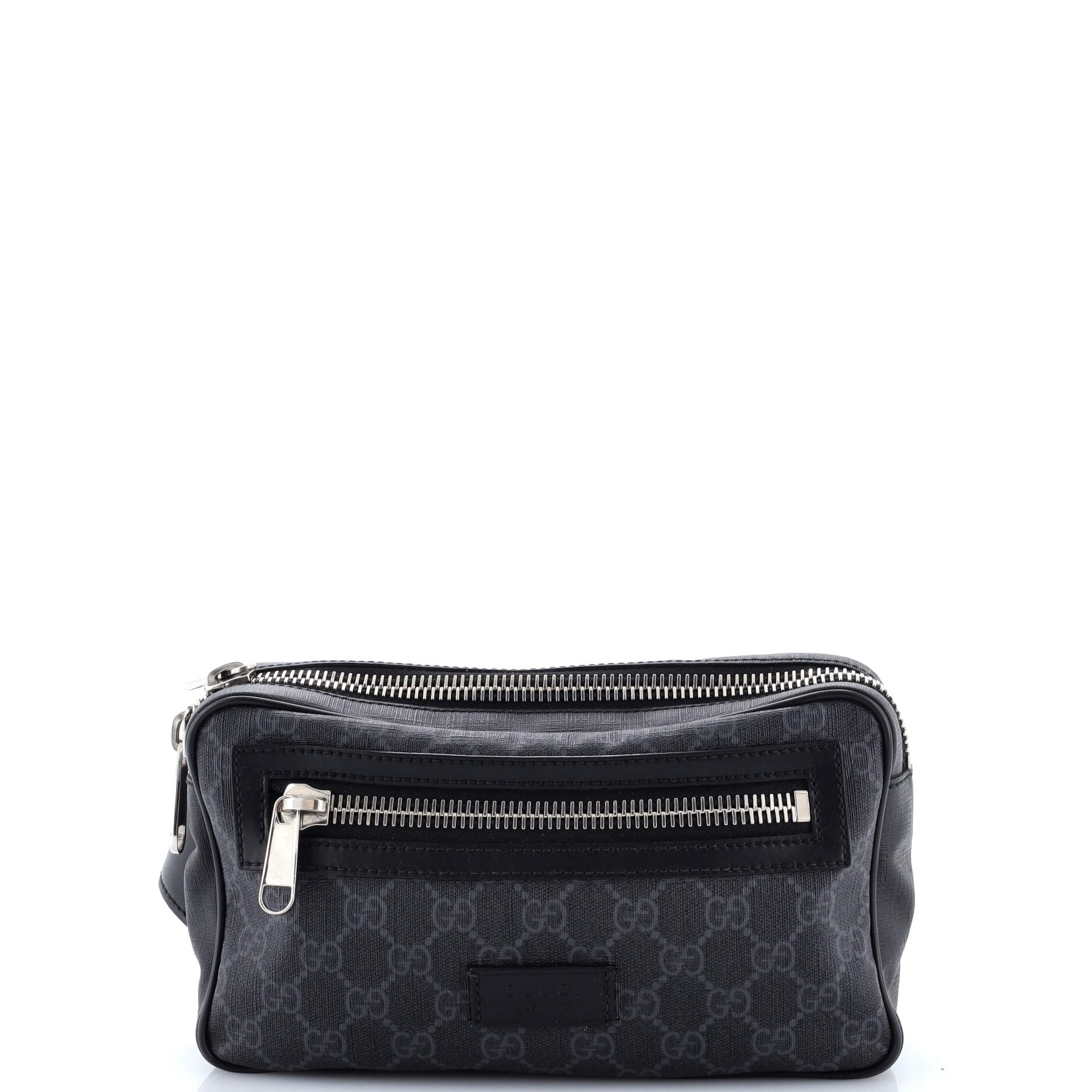 Soft Zip Belt Bag GG Coated Canvas Small
