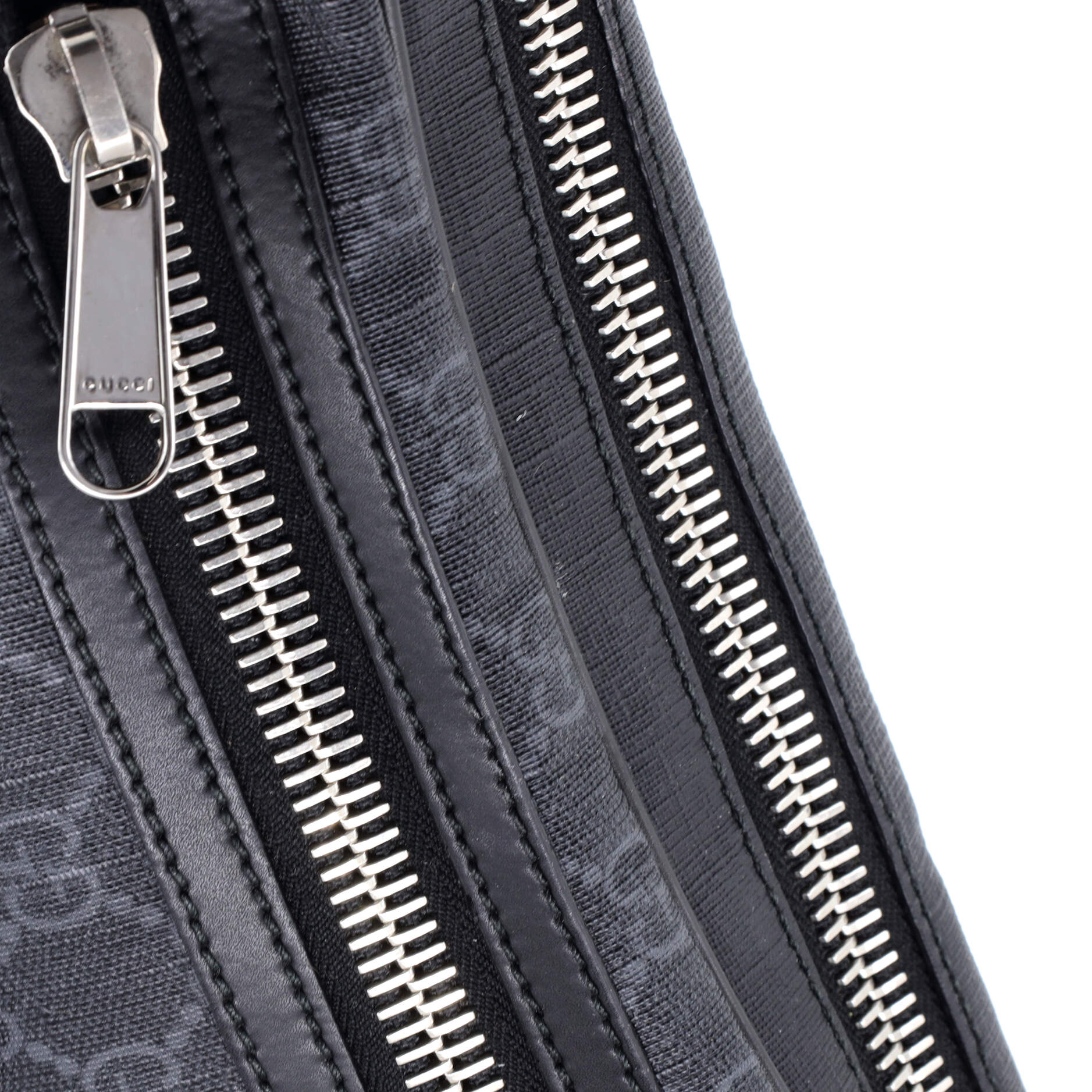 Soft Zip Belt Bag GG Coated Canvas Small