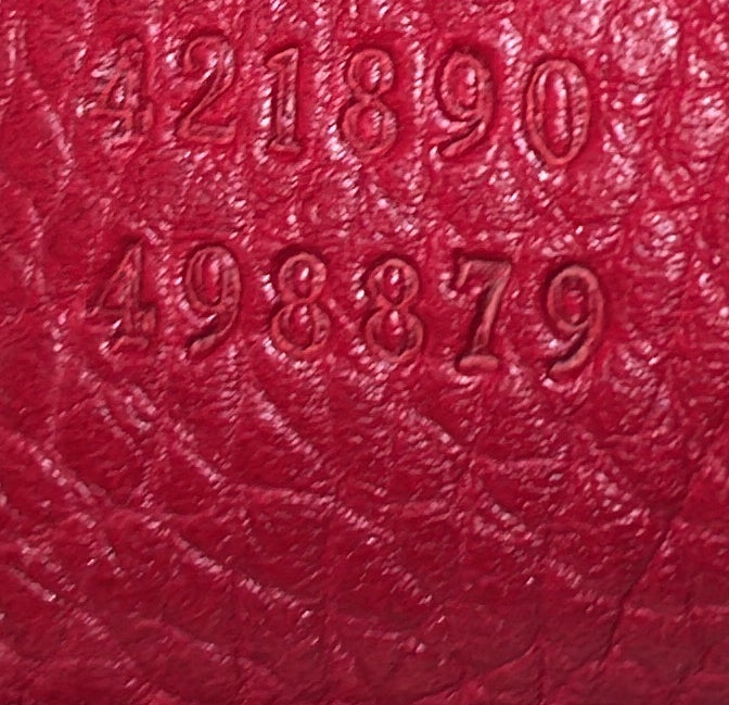 GG Marmont Top Handle Bag Leather Small