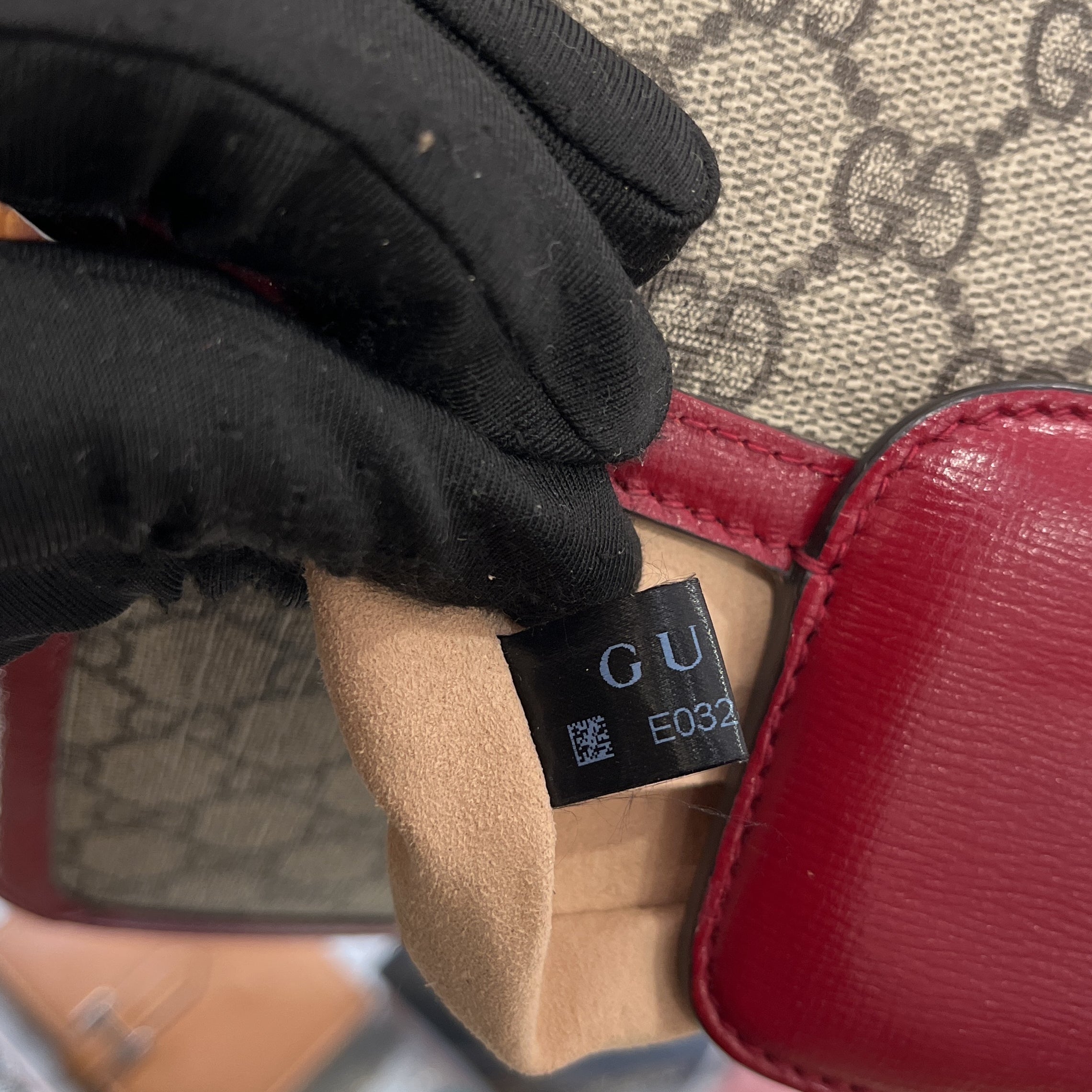 Horsebit 1955 Shoulder Bag GG Coated Canvas with Leather Small