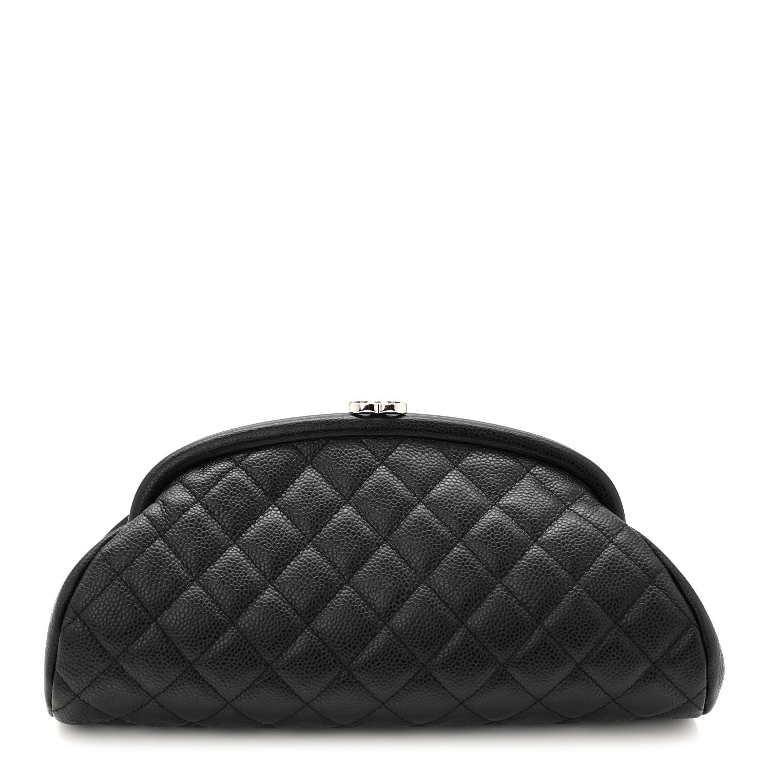 Caviar Quilted Timeless Clutch Black