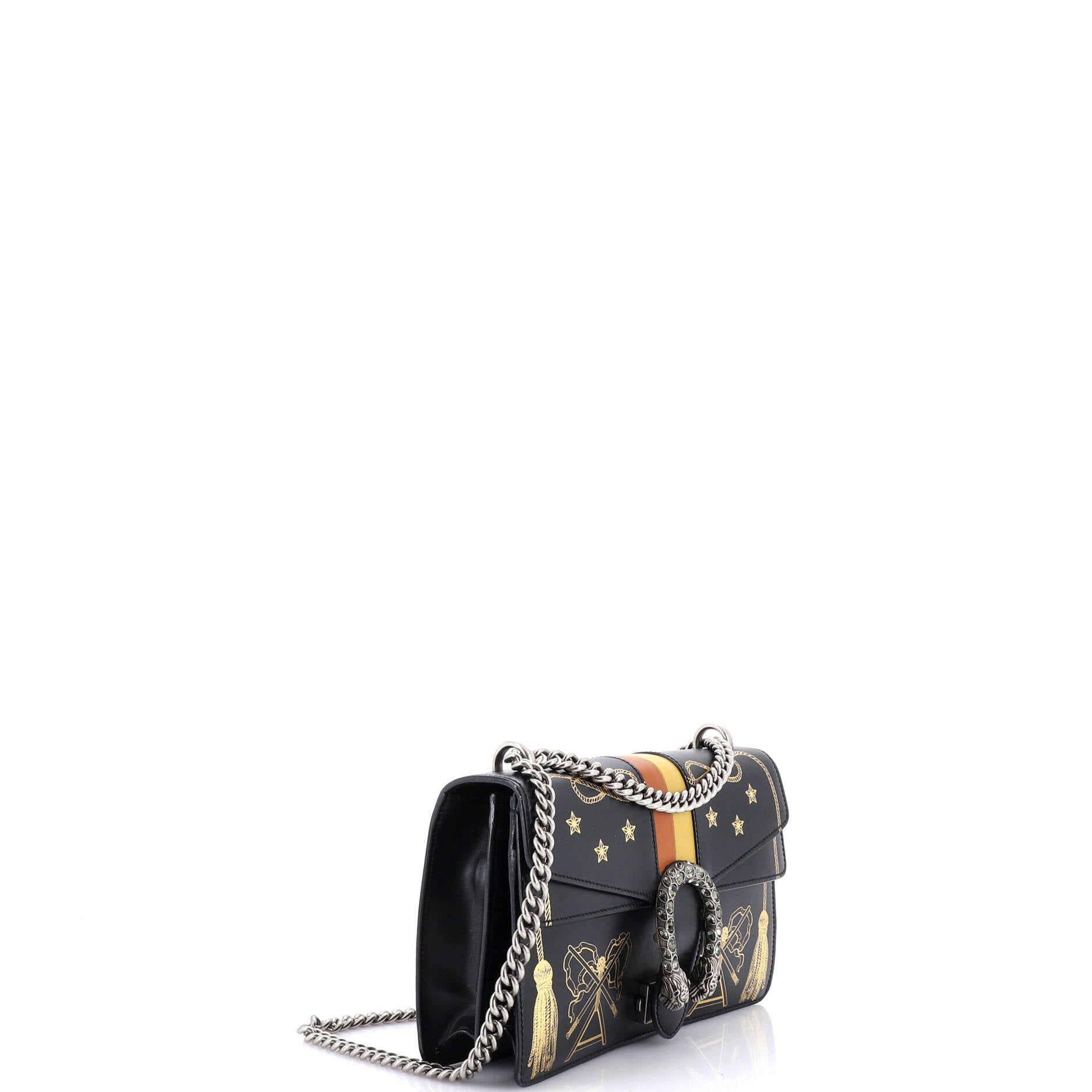 Dionysus Bag Printed Leather Small