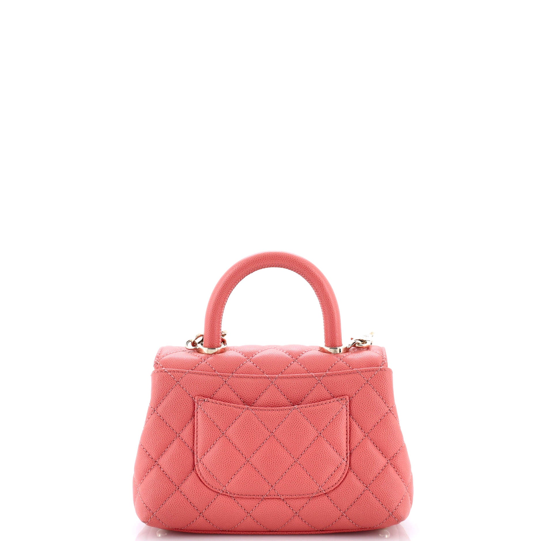 Coco Top Handle Bag Quilted Caviar Extra Mini