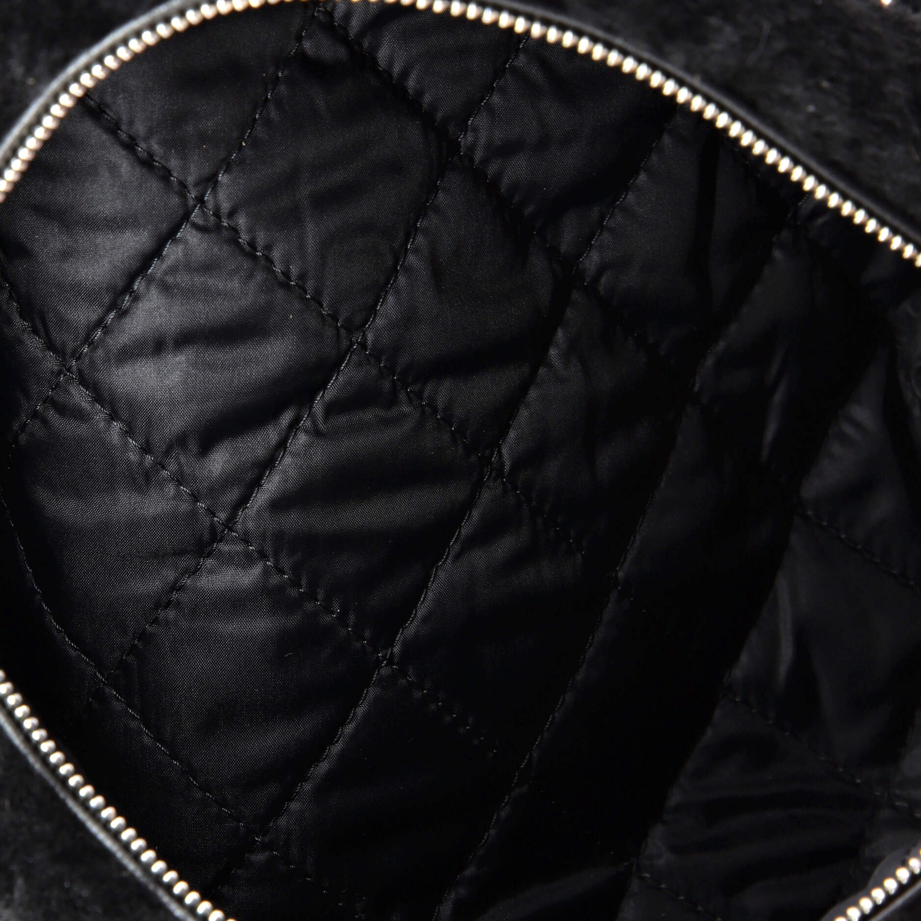 Barrel Bag Quilted Fur Small