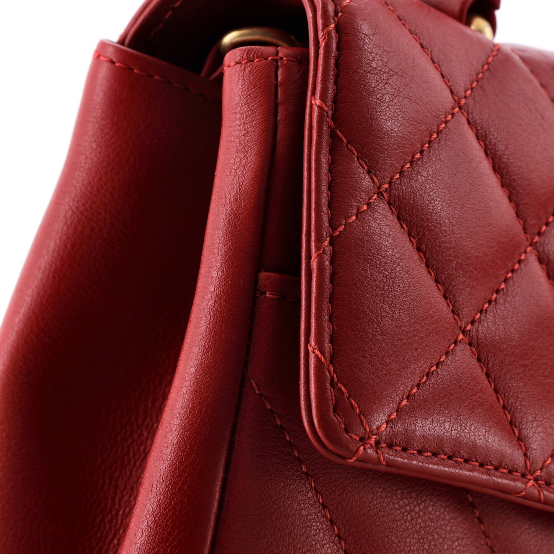 In The City Top Handle Flap Bag Mixed Quilt Calfskin Small