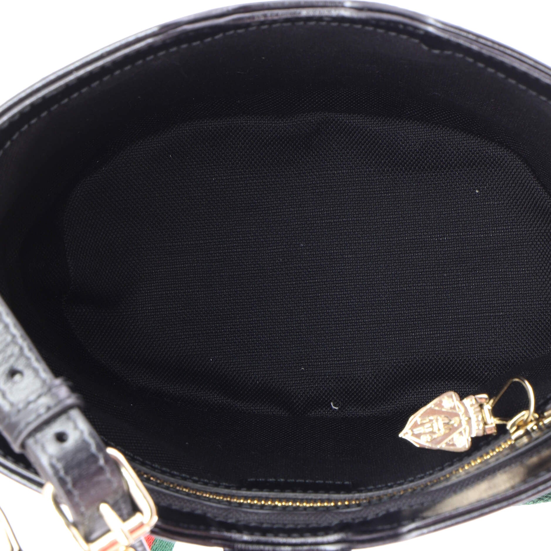 Jackie Web Bucket Bag Leather