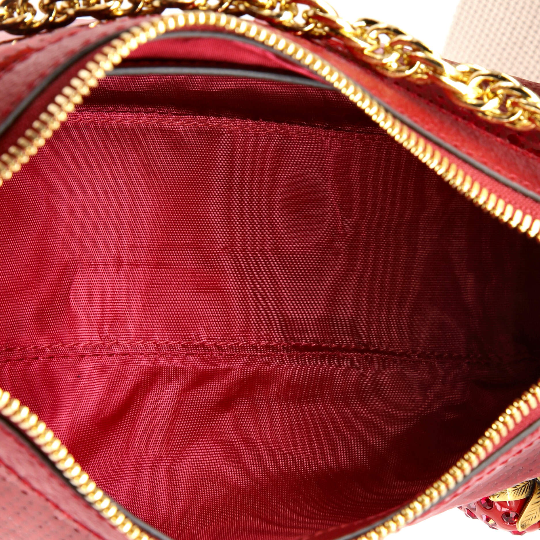 Strawberry Ophidia Shoulder Bag Sequins Small
