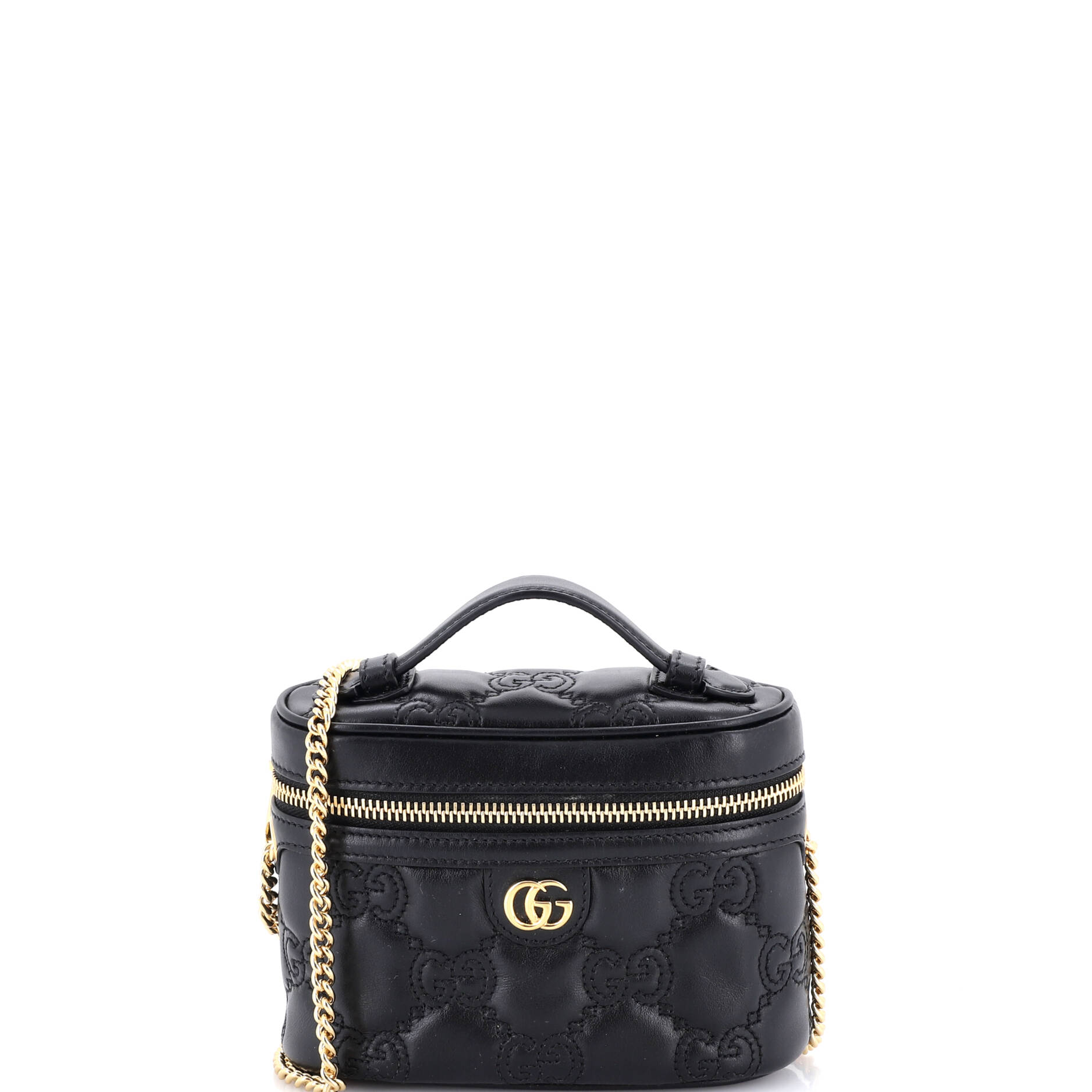 Top Handle Vanity Chain Bag GG Matelasse Leather Mini