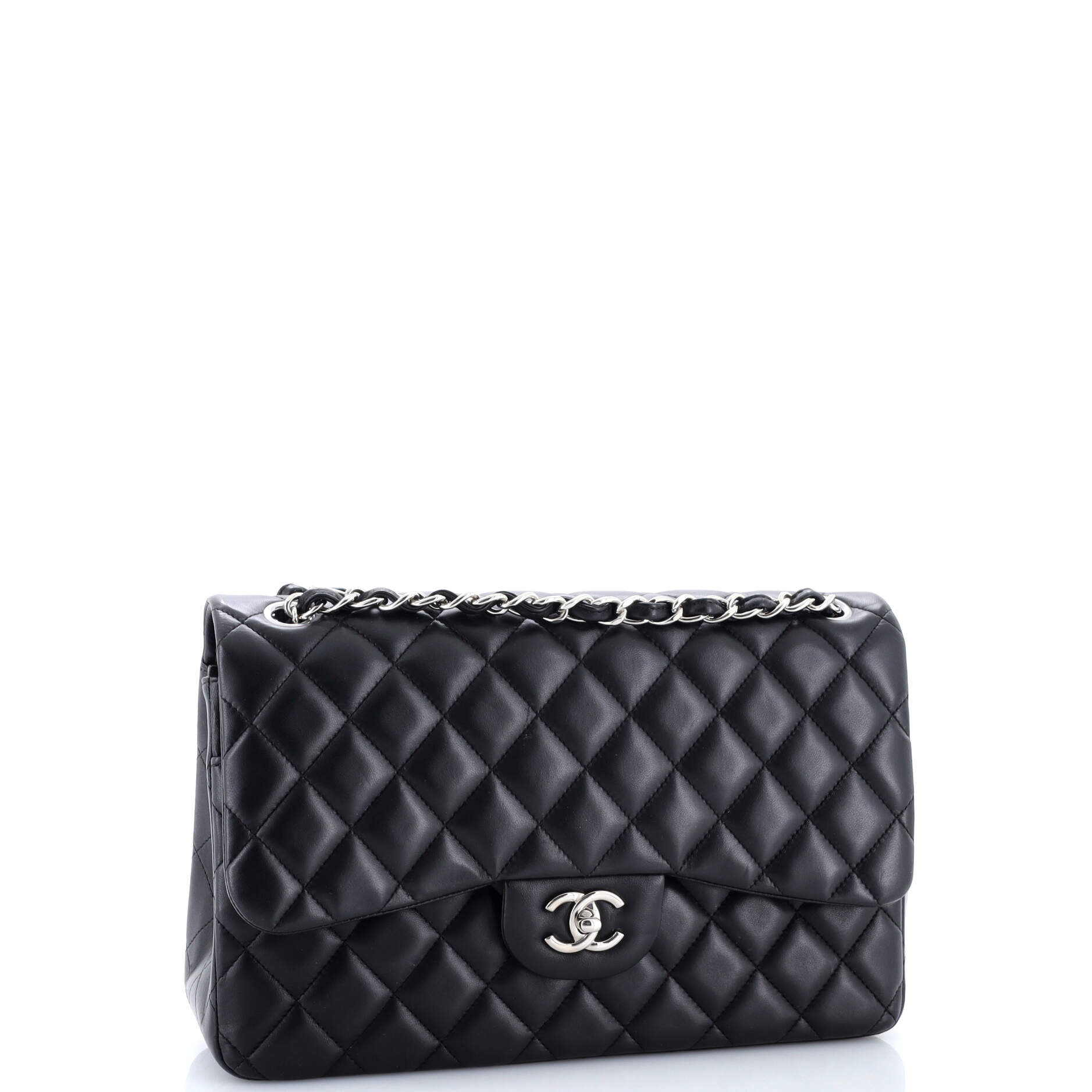 Classic Double Flap Bag Quilted Lambskin Jumbo