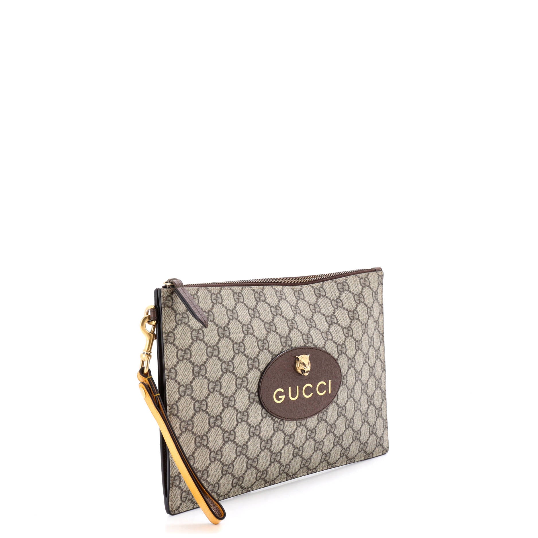 Neo Vintage Wristlet Pouch GG Coated Canvas