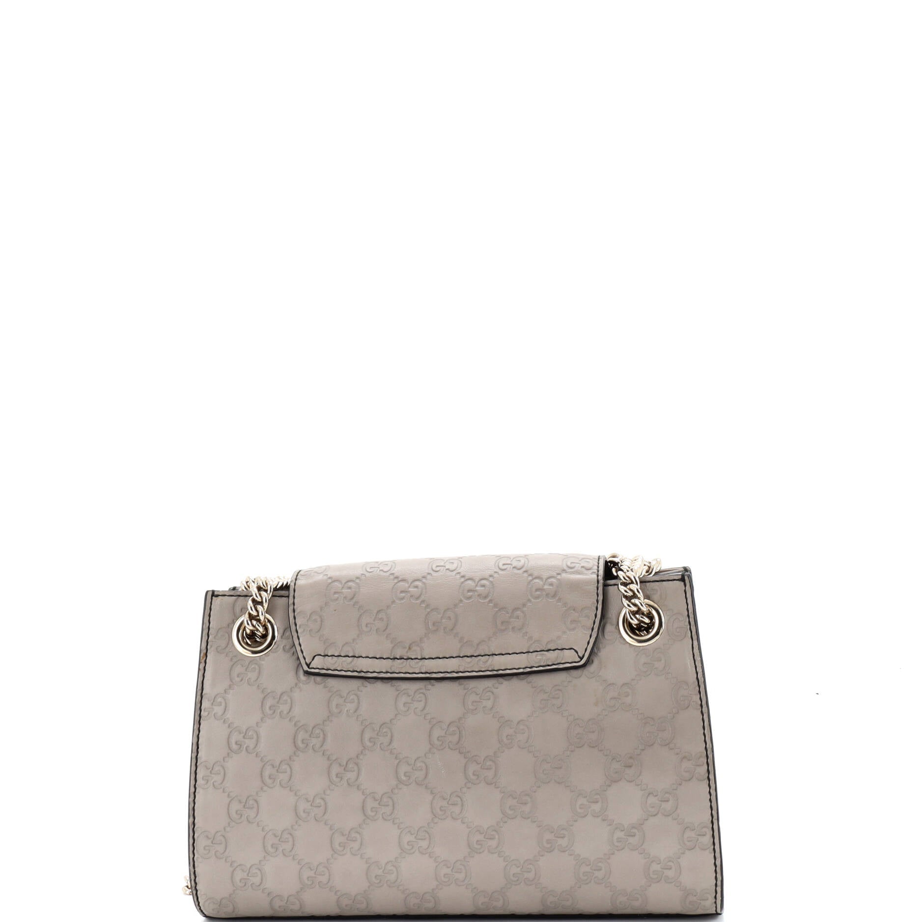 Emily Chain Flap Shoulder Bag Guccissima Leather Small