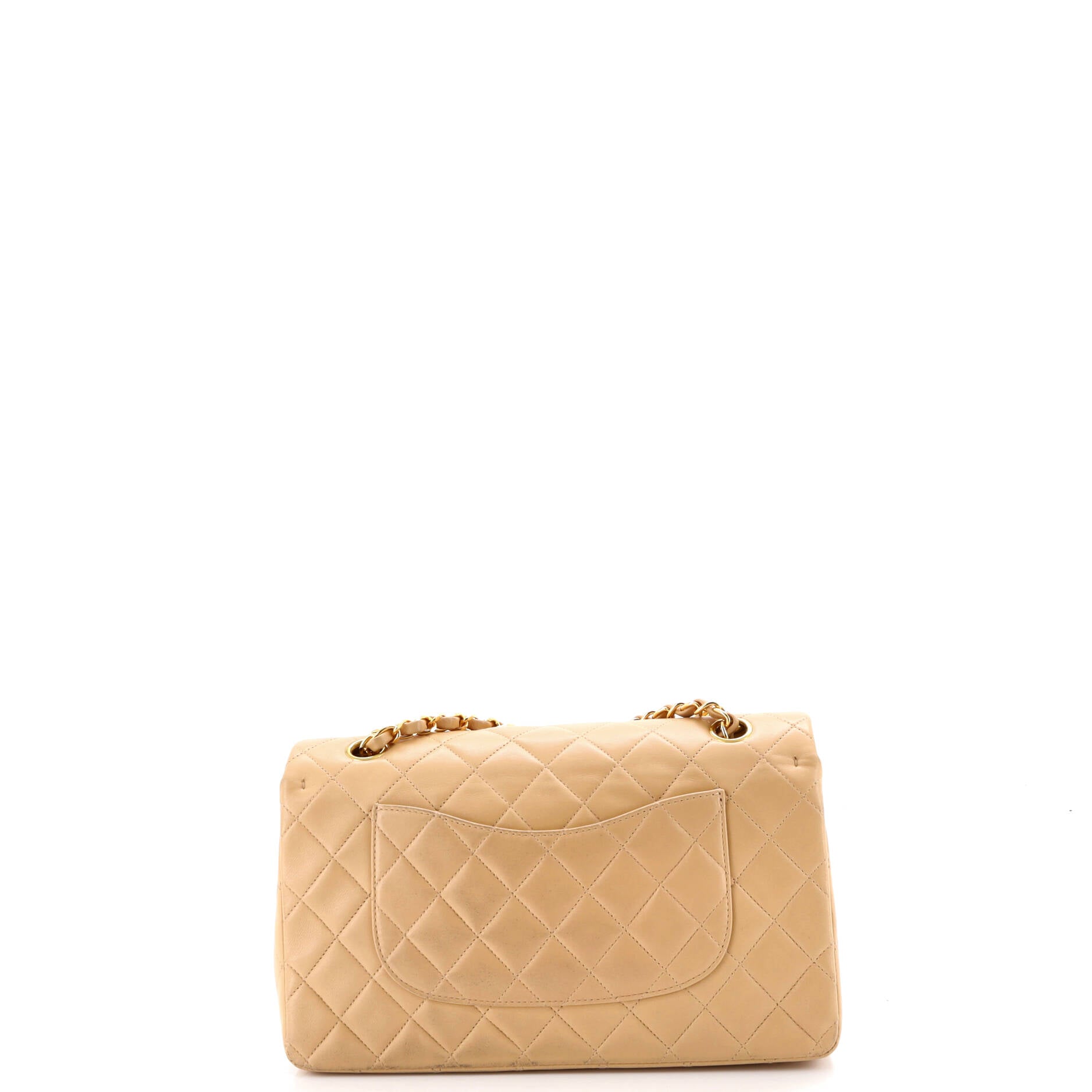 Vintage Classic Double Flap Bag Quilted Lambskin Medium