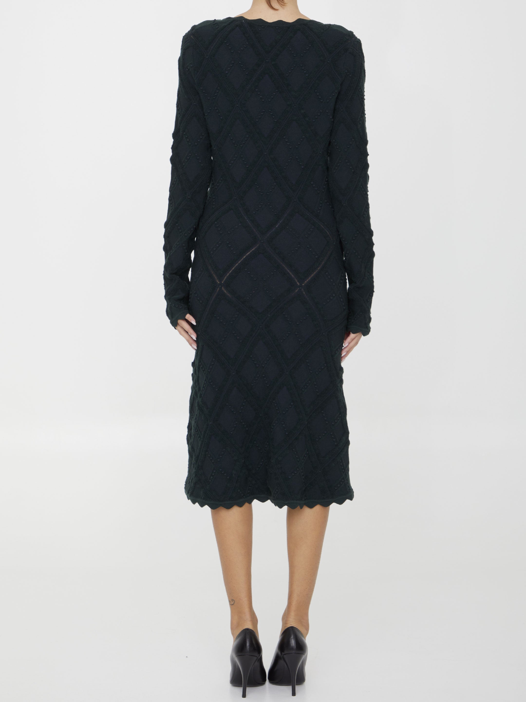 aran knit dress