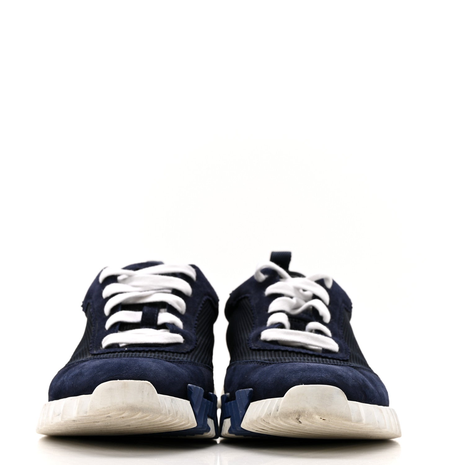 Air Mesh Suede Goatskin Bouncing Sneakers 39 Bleu Ocean