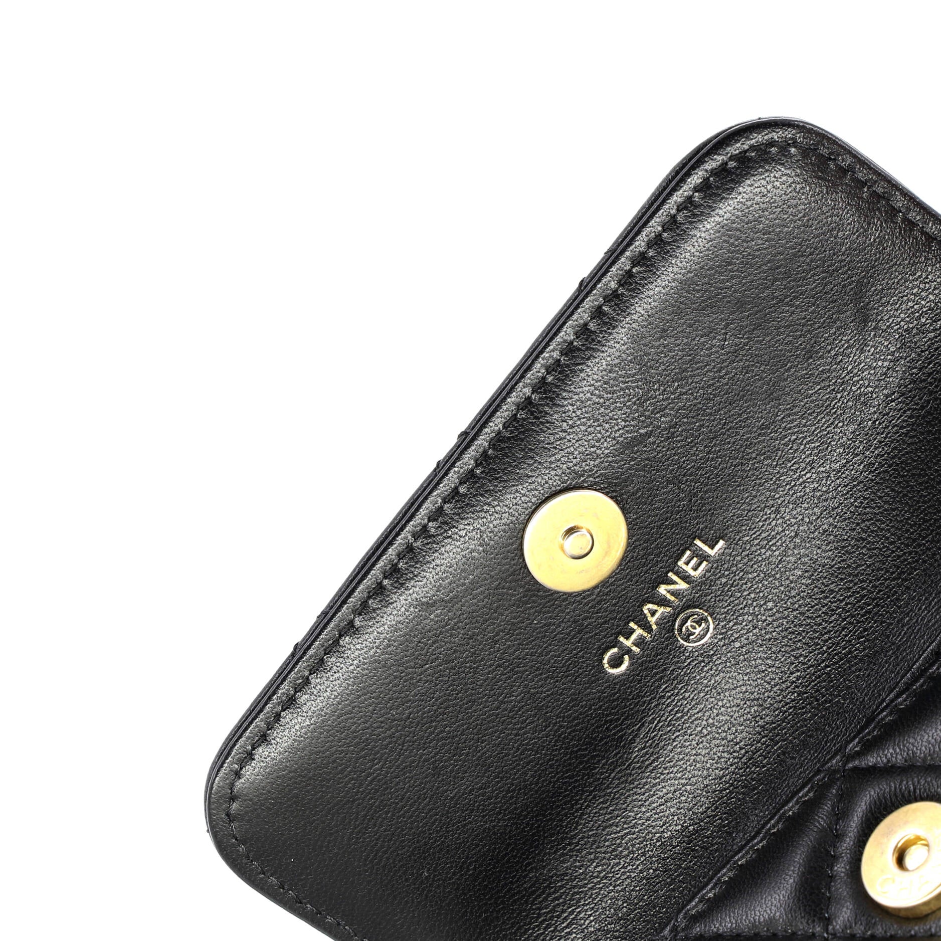 Pearl Crush Flap Clutch with Chain Quilted Lambskin Mini
