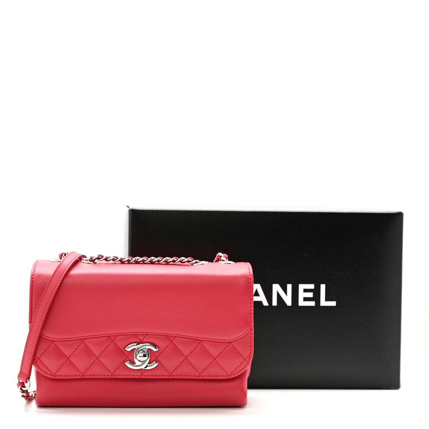 Calfskin Mini Tramezzo Flap Red