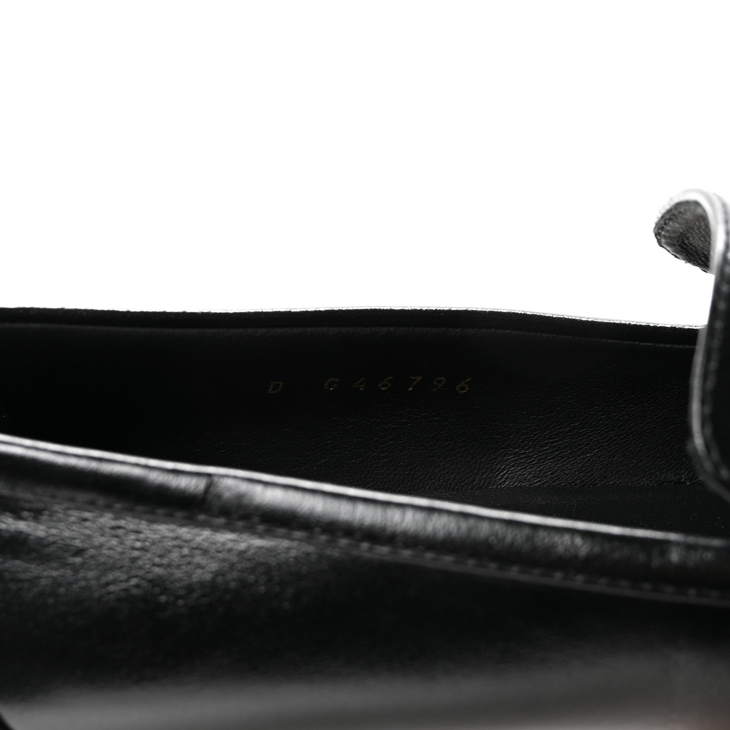 Shiny Calfskin CC Mocassin Loafers 38.5 Black