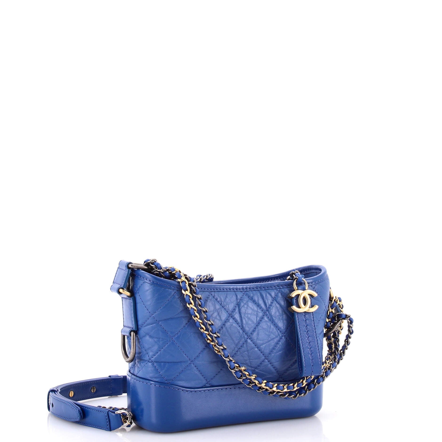 Gabrielle Hobo Quilted Aged Calfskin Small